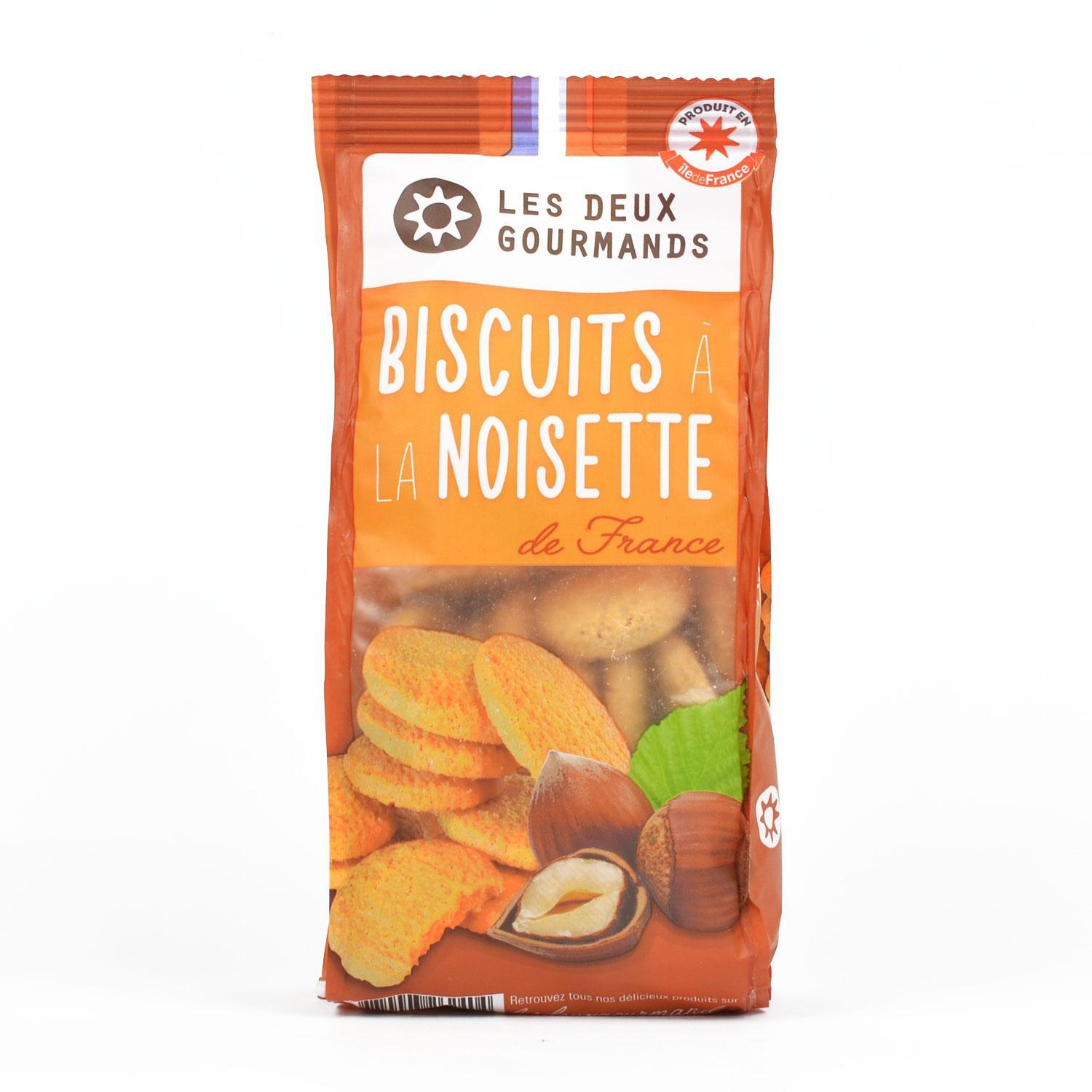 LES DEUX GOURMANDS Biscuits noisette au goût subtil de torréfaction 125g