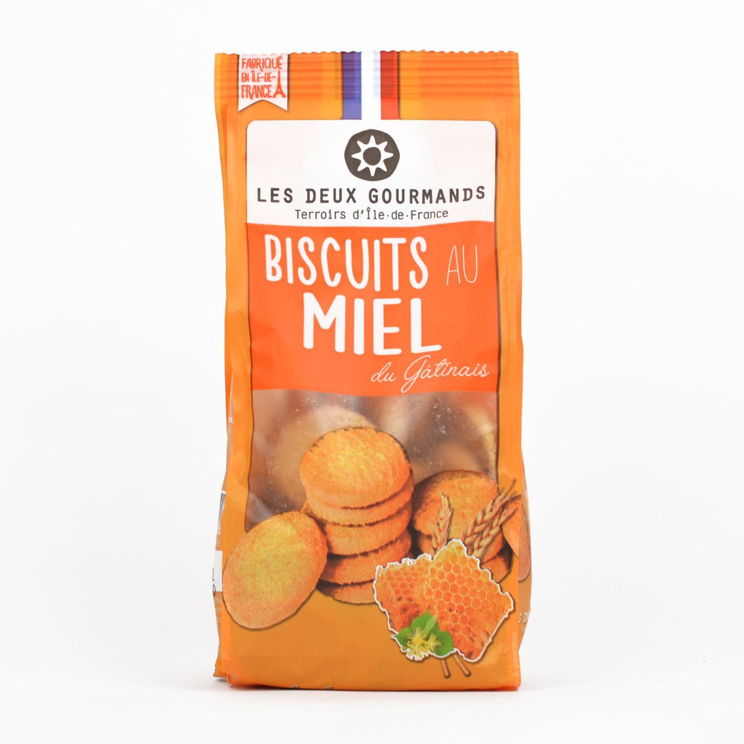 LES DEUX GOURMANDS Biscuits au miel délicatement parfumés 125g