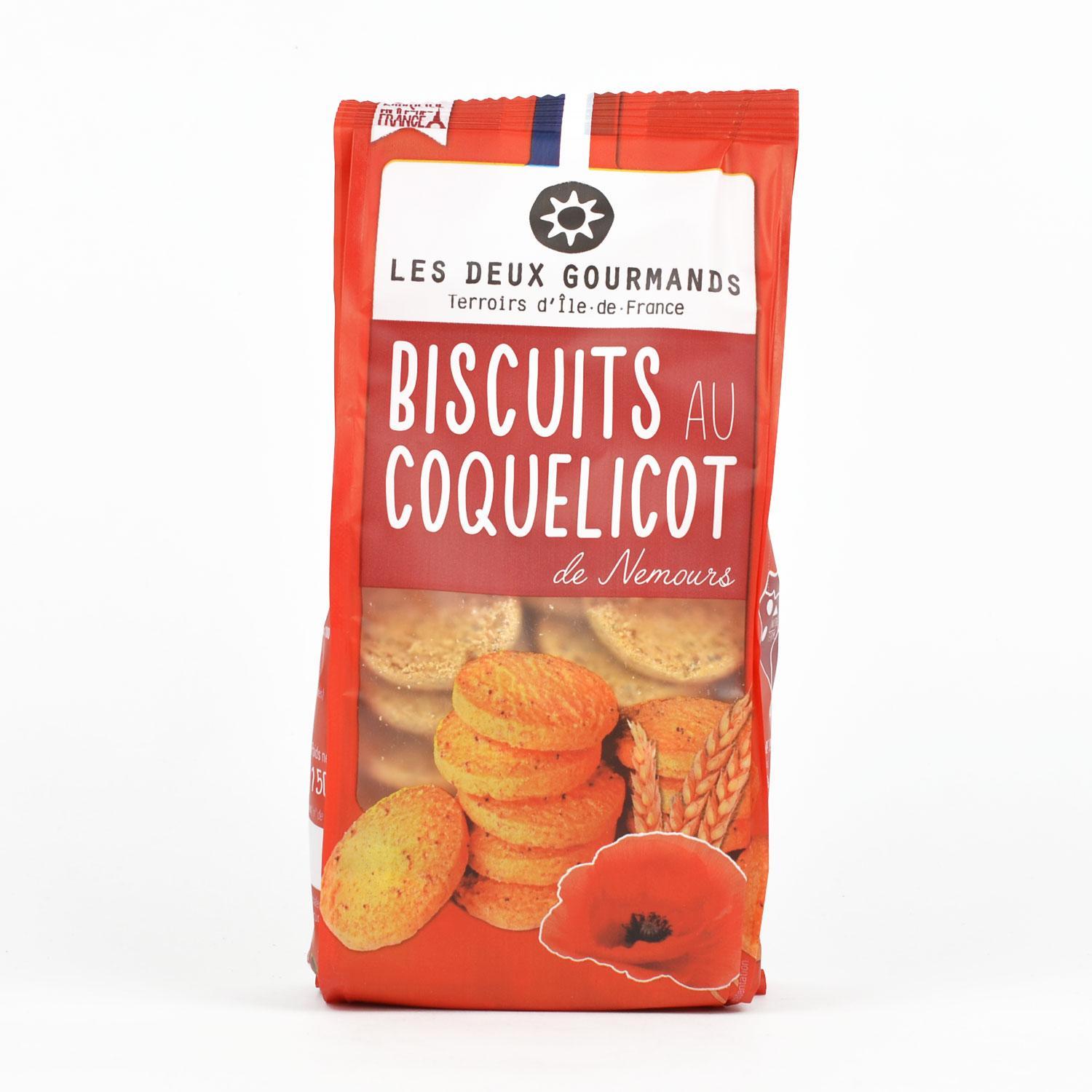 LES DEUX GOURMANDS Biscuits au coquelicot de Nemours 125g