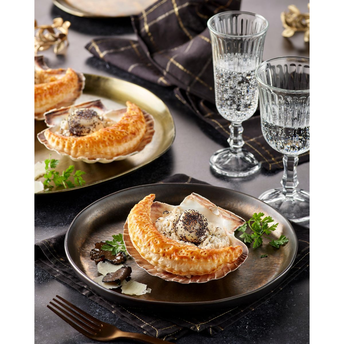 MIX BUFFET Coquille Saint Jacques au risotto et à la truffe 2x100g