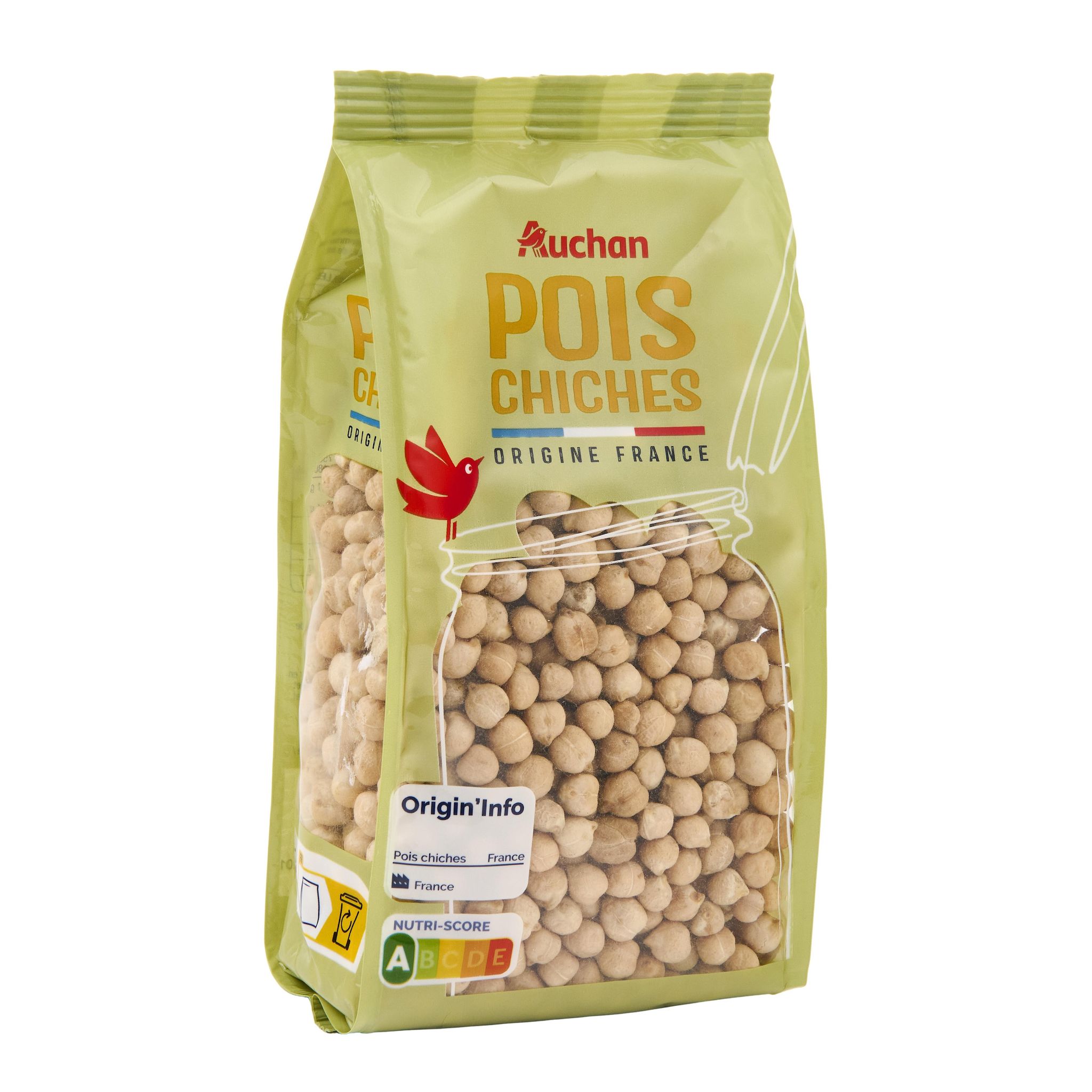 Voir la diapositive 2 : AUCHAN Pois chiches 500g