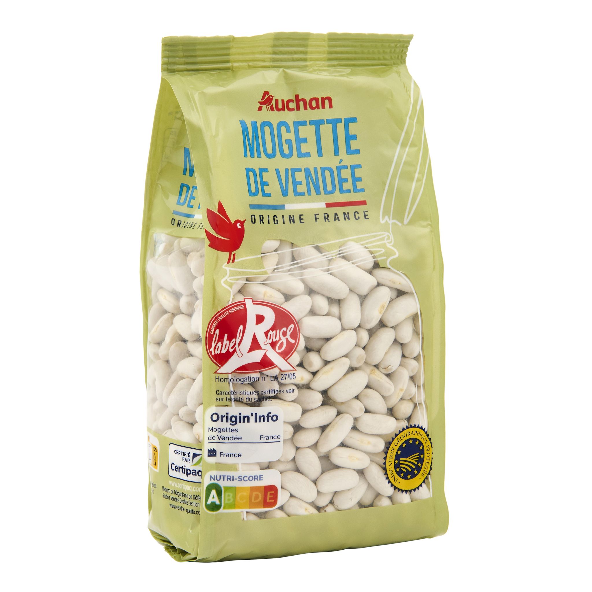 Voir la diapositive 4 : AUCHAN Mogette de Vendée Label Rouge IGP 500g