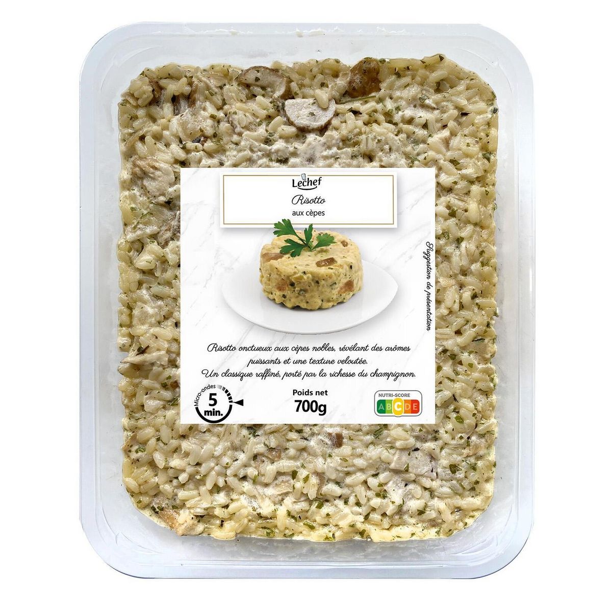 LECHEF Risotto aux cèpes 700g