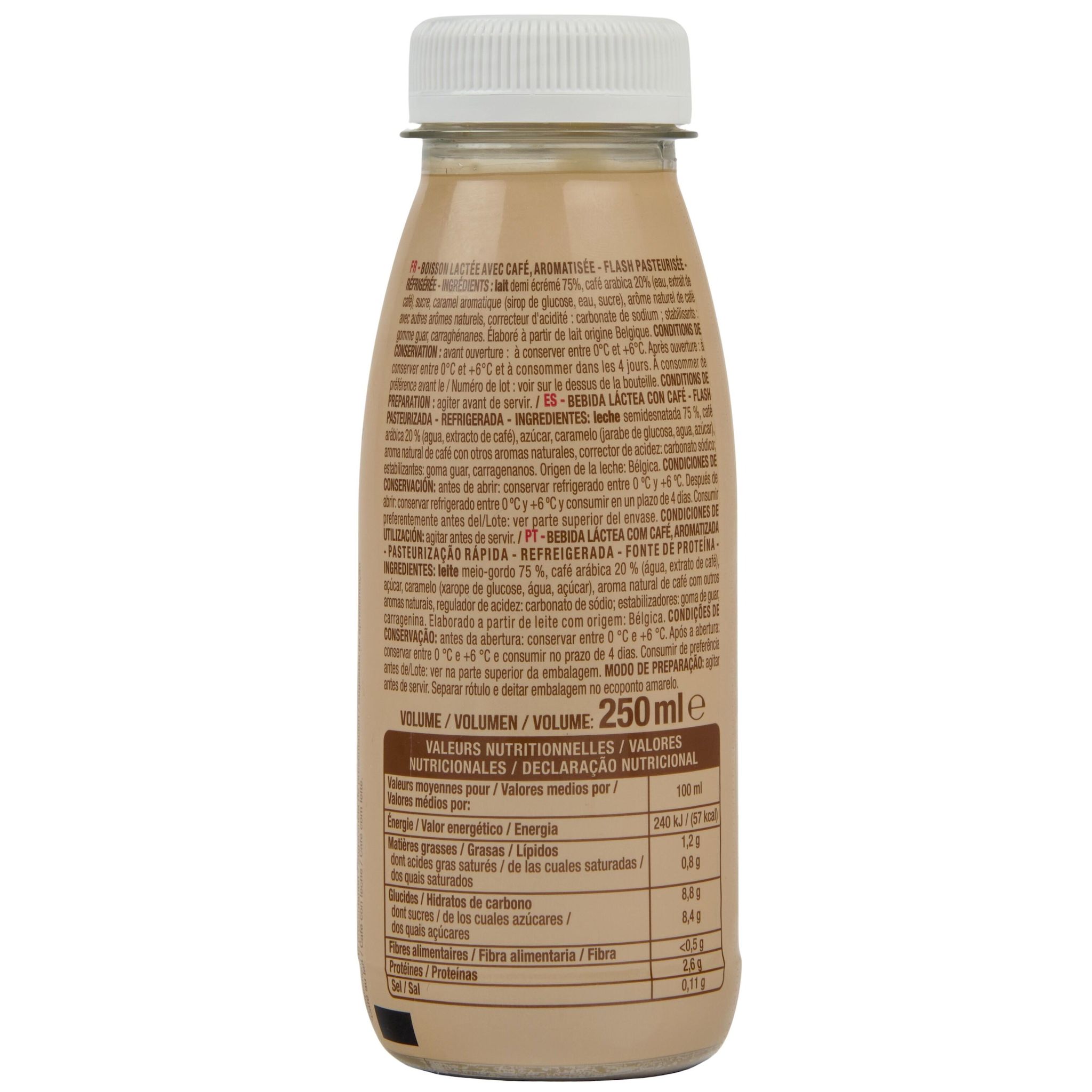 Voir la diapositive 2 : AUCHAN Caffè latte 25cl