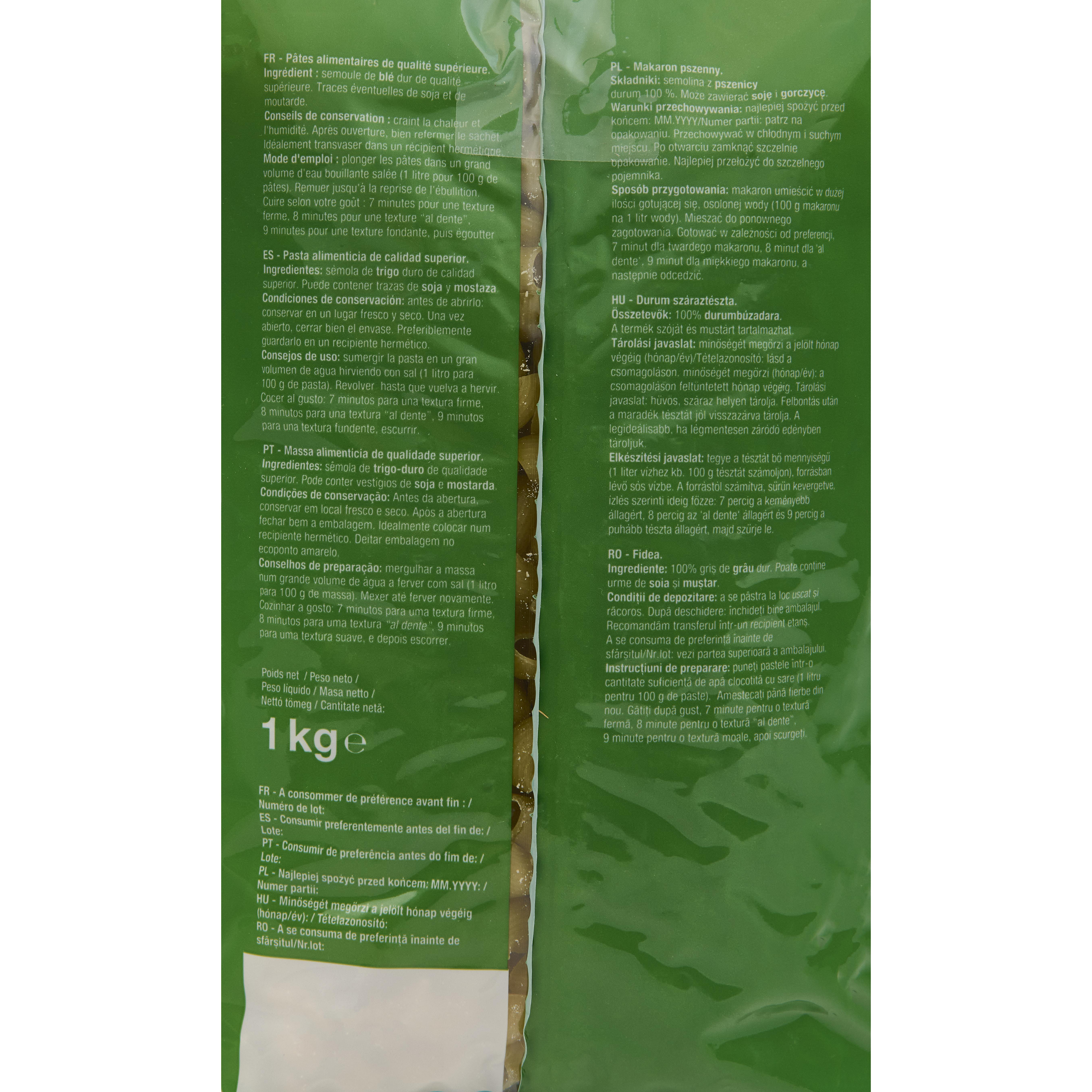 Voir la diapositive 4 : AUCHAN Pipe rigate 1kg