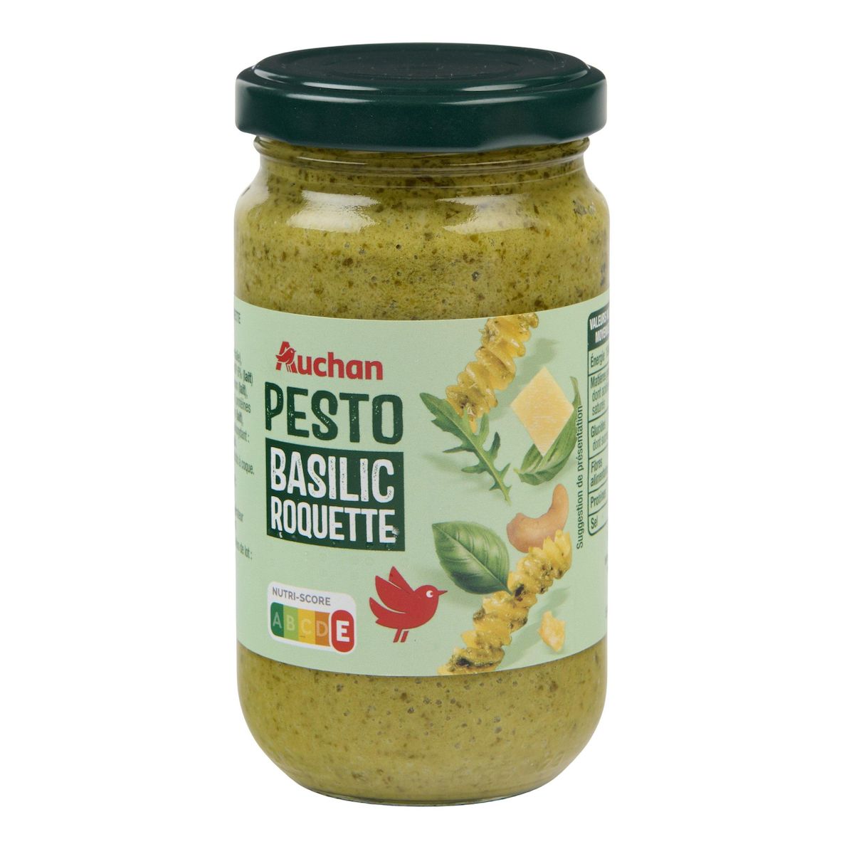 AUCHAN Pesto basilic roquette 190g