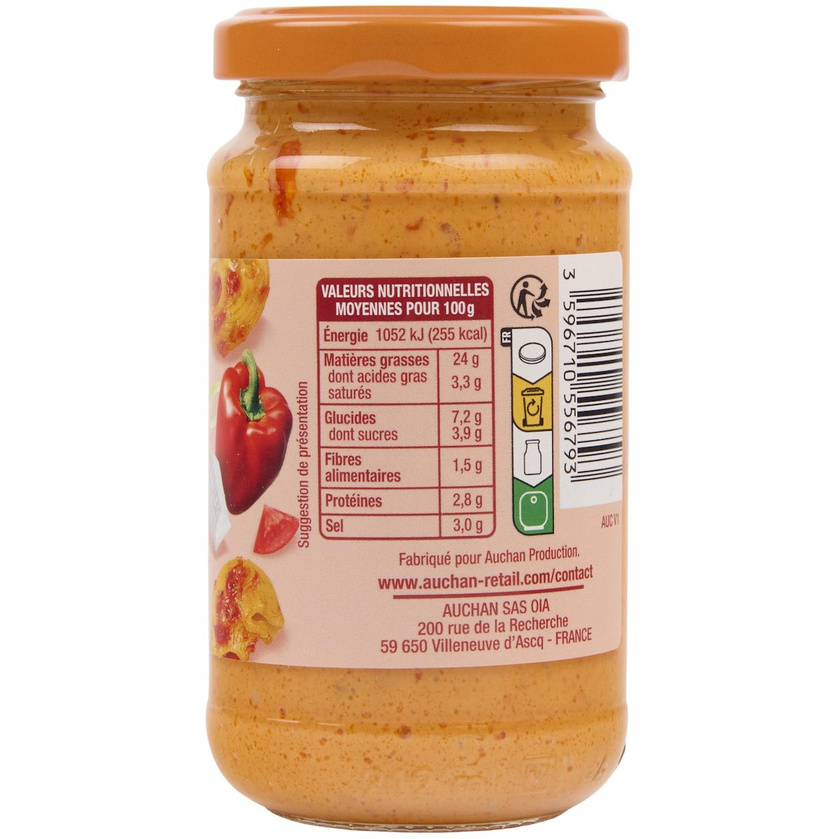 AUCHAN Pesto calabrese 190g