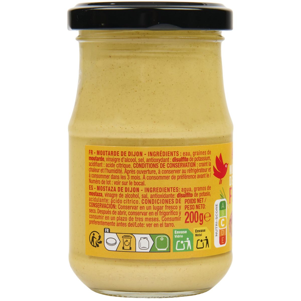 AUCHAN Moutarde forte 200g