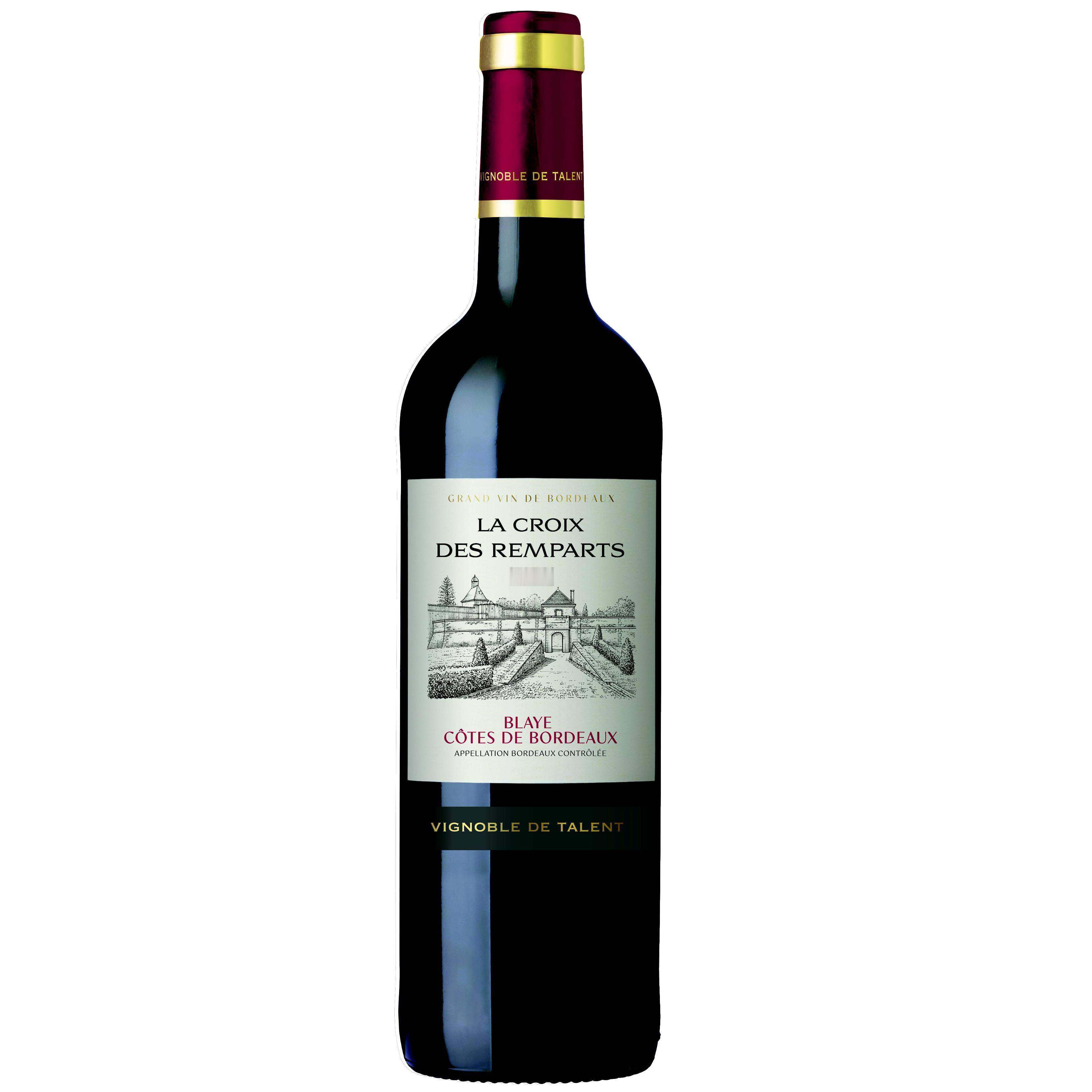 Voir la diapositive 2 : AOC Blaye Côtes de Bordeaux rouge LA CROIX DES REMPARTS 75cl