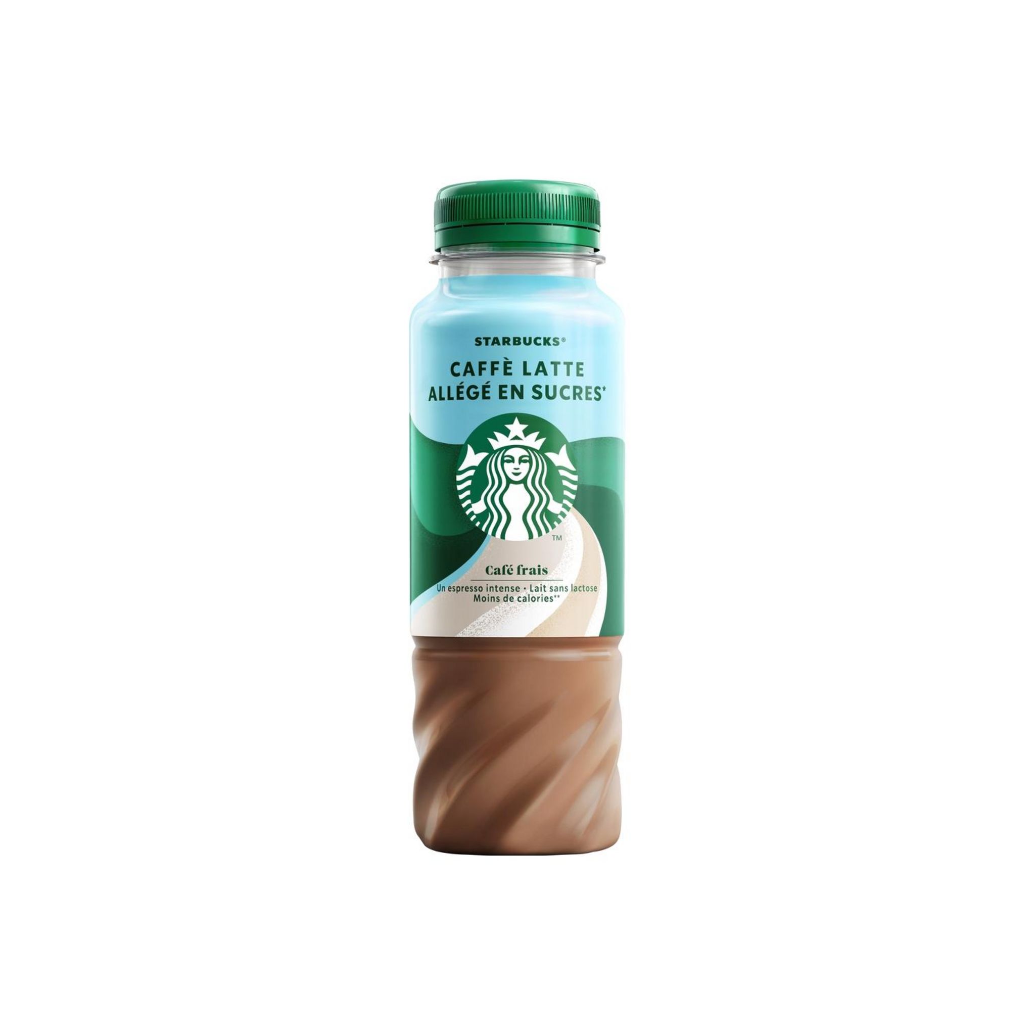 STARBUCKS Caffè latte allégé en sucres sans lactose 22cl