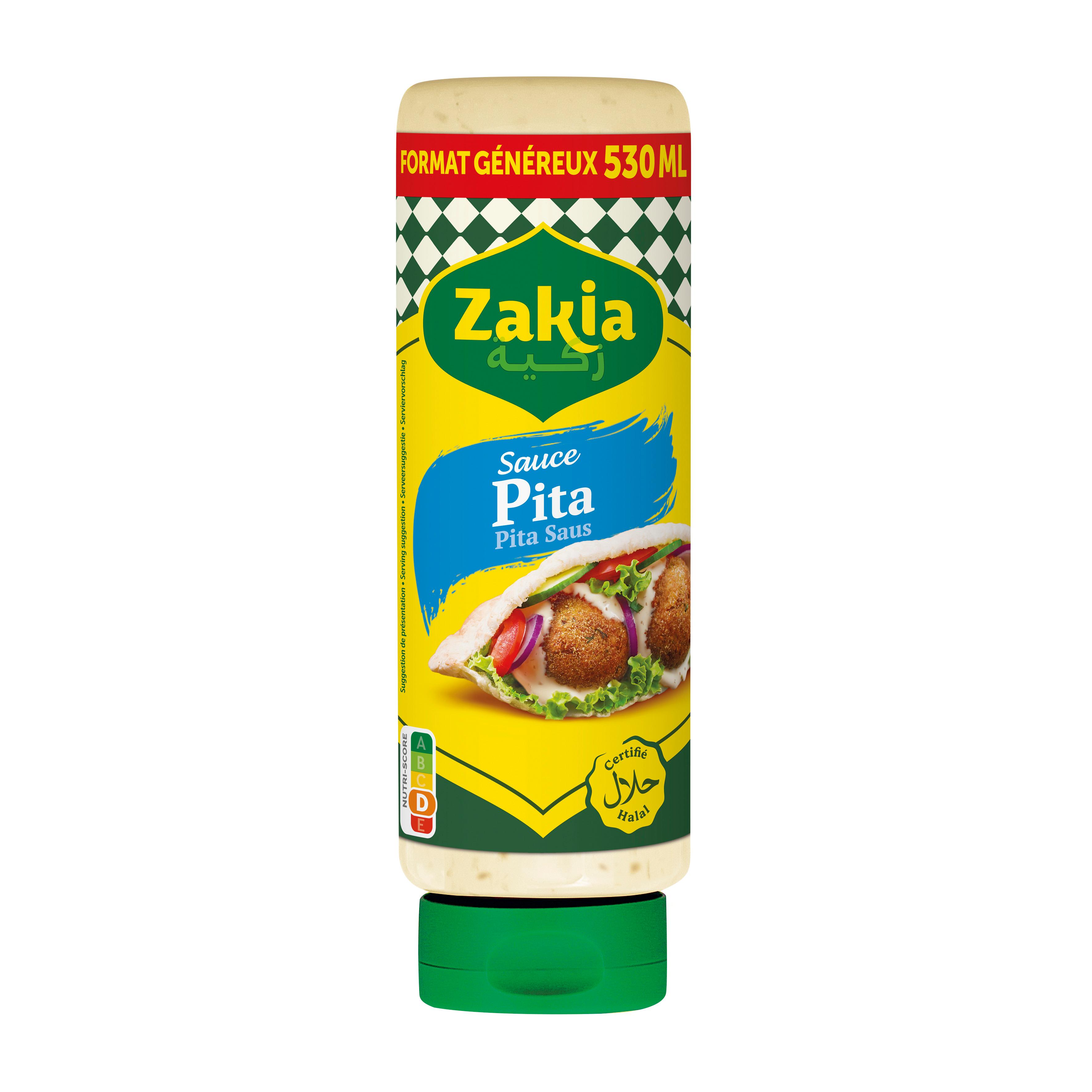 ZAKIA Sauce condimentaire à base d'huile de colza aux extraits de persil et d'ail halal 509g