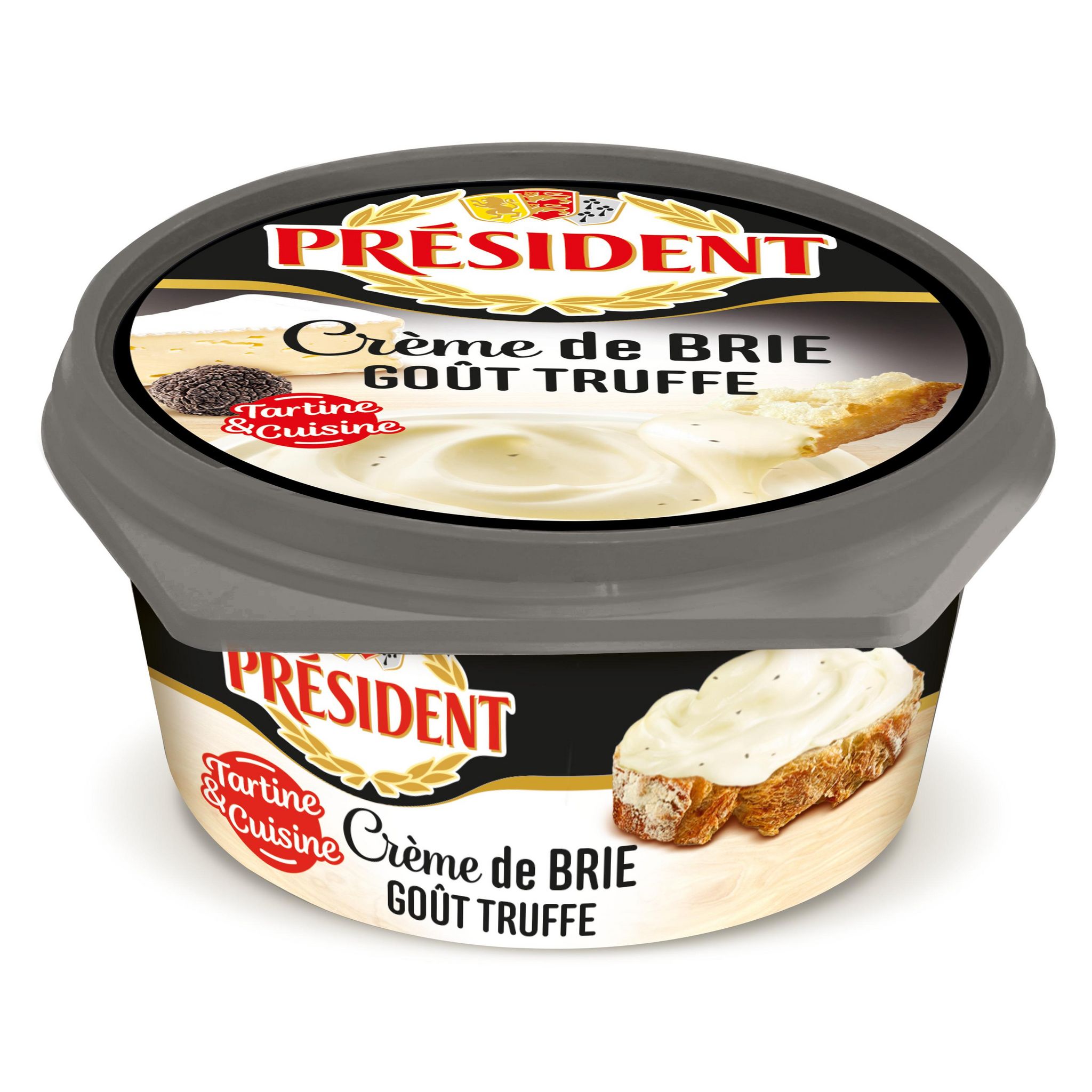 PRESIDENT Crème de brie fondu goût truffe 105g