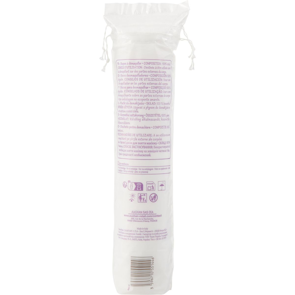 POUCE Disques à démaquiller 120 cotons