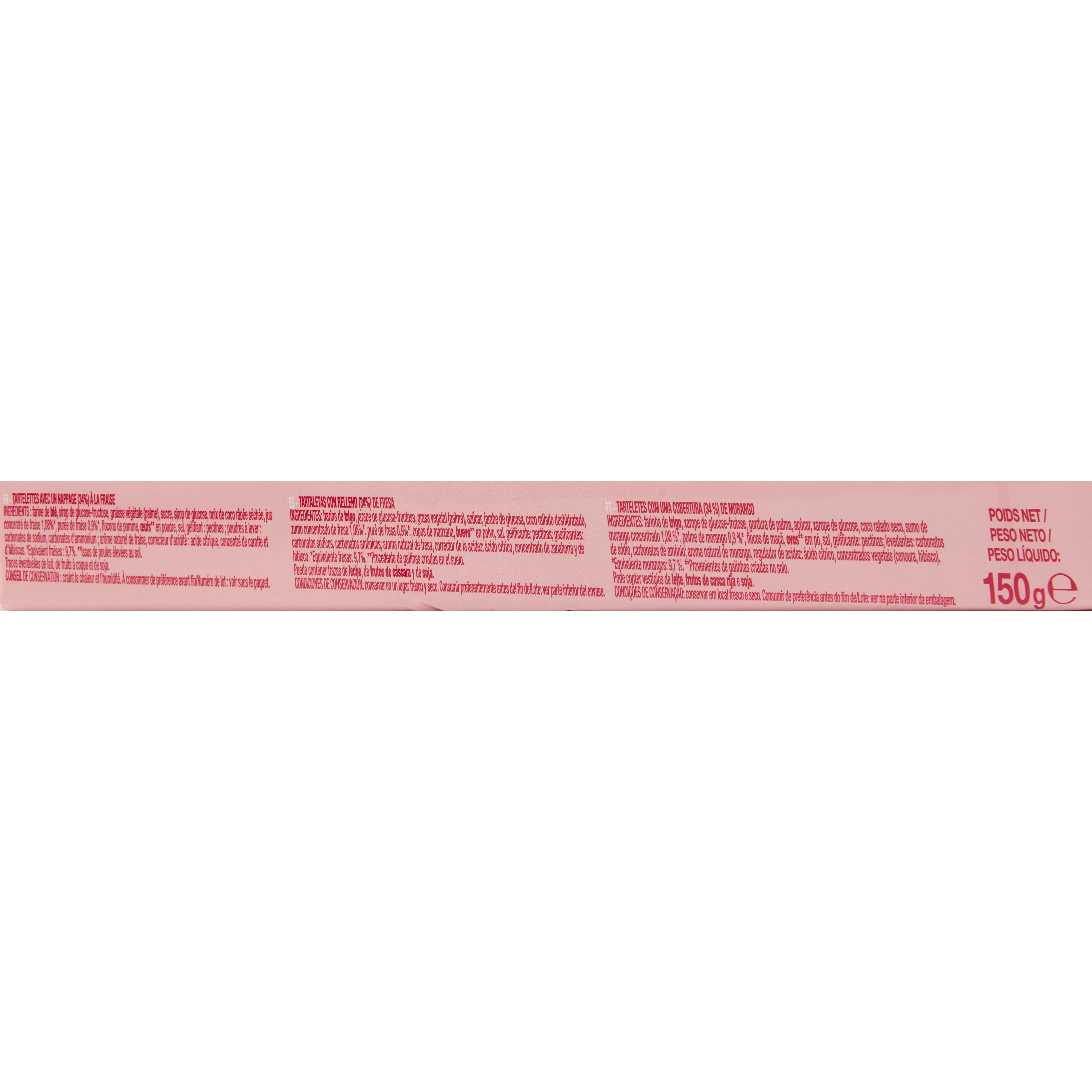 Voir la diapositive 5 : AUCHAN Tartelettes à la fraise 2x150g
