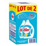 LE CHAT Lessive liquide sensitive savon de marseille aloe vera 2x1,71l