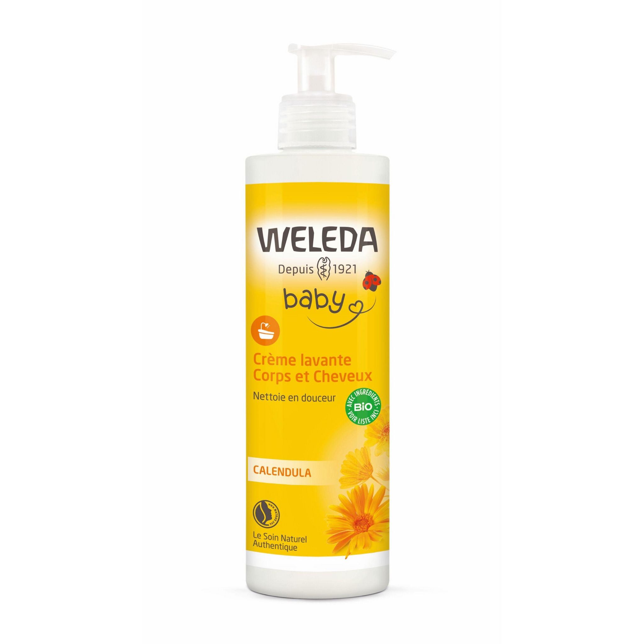 WELEDA Crème lavante corps et cheveux au calendula 400ml