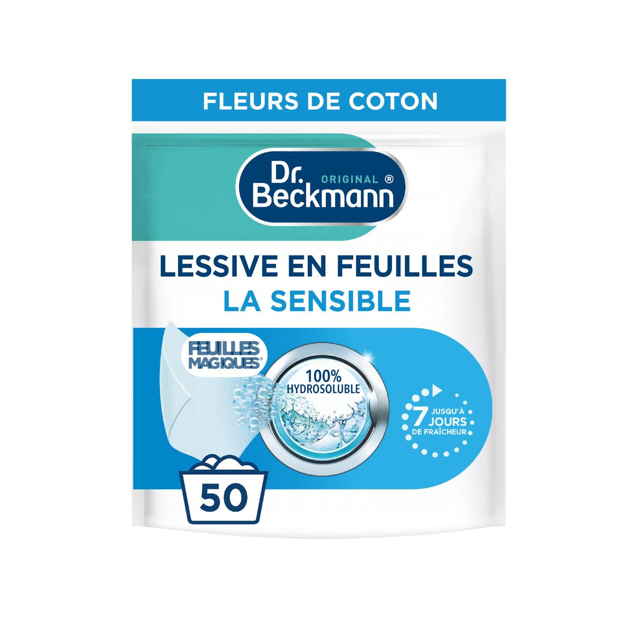 DR BECKMANN La Sensible lessive feuilles 50 doses