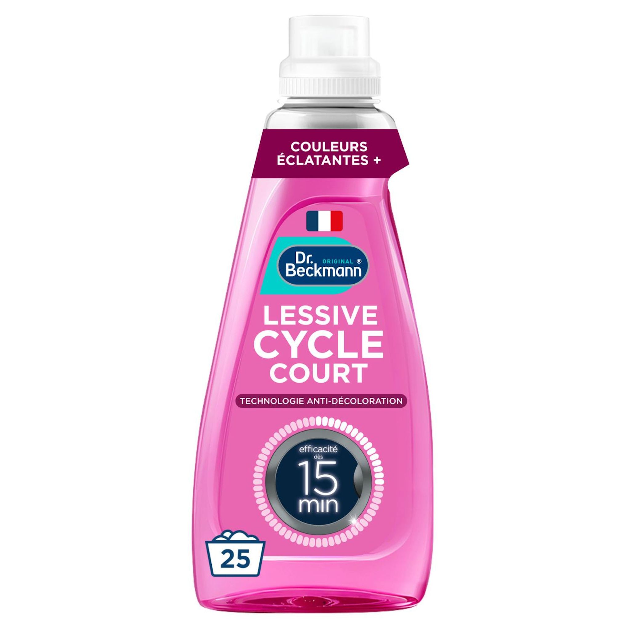 DR BECKMANN Lessive liquide couleurs éclatantes cycle court 25 lavages 800ml