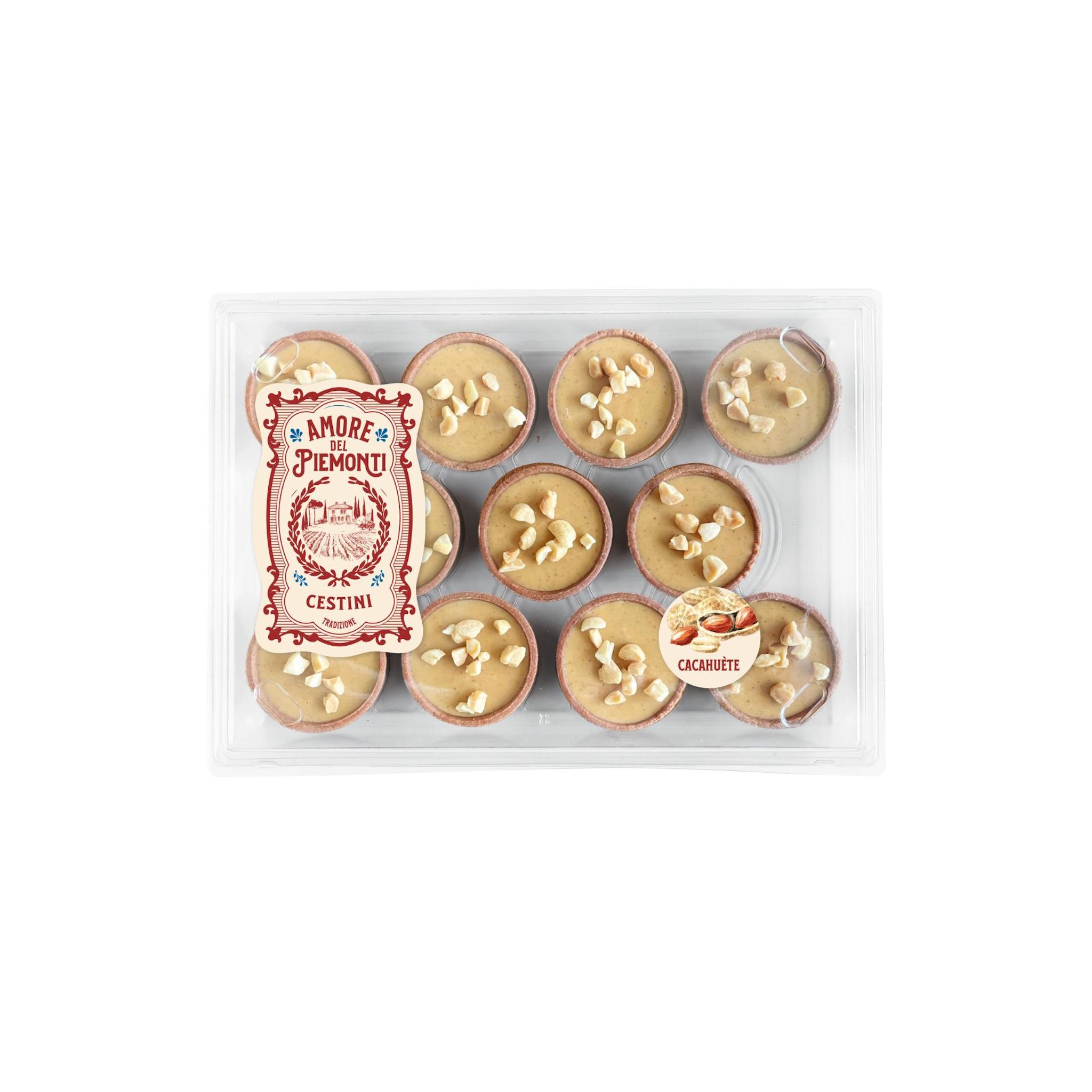 AMORE DEL PIEMONTI Cestini cacahuète 187g