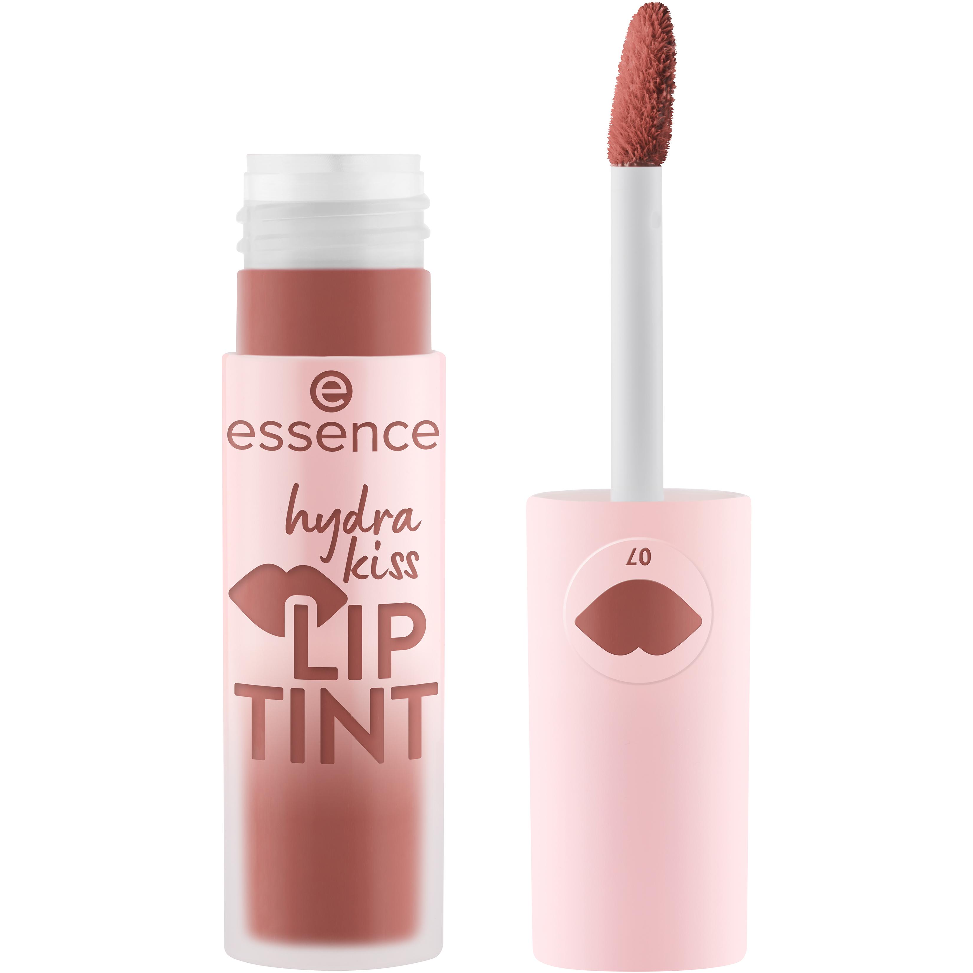 Voir la diapositive 2 : ESSENCE Hydra Kiss Lip Tint Rouge à lèvres liquide 07 hazelnut haze 4ml