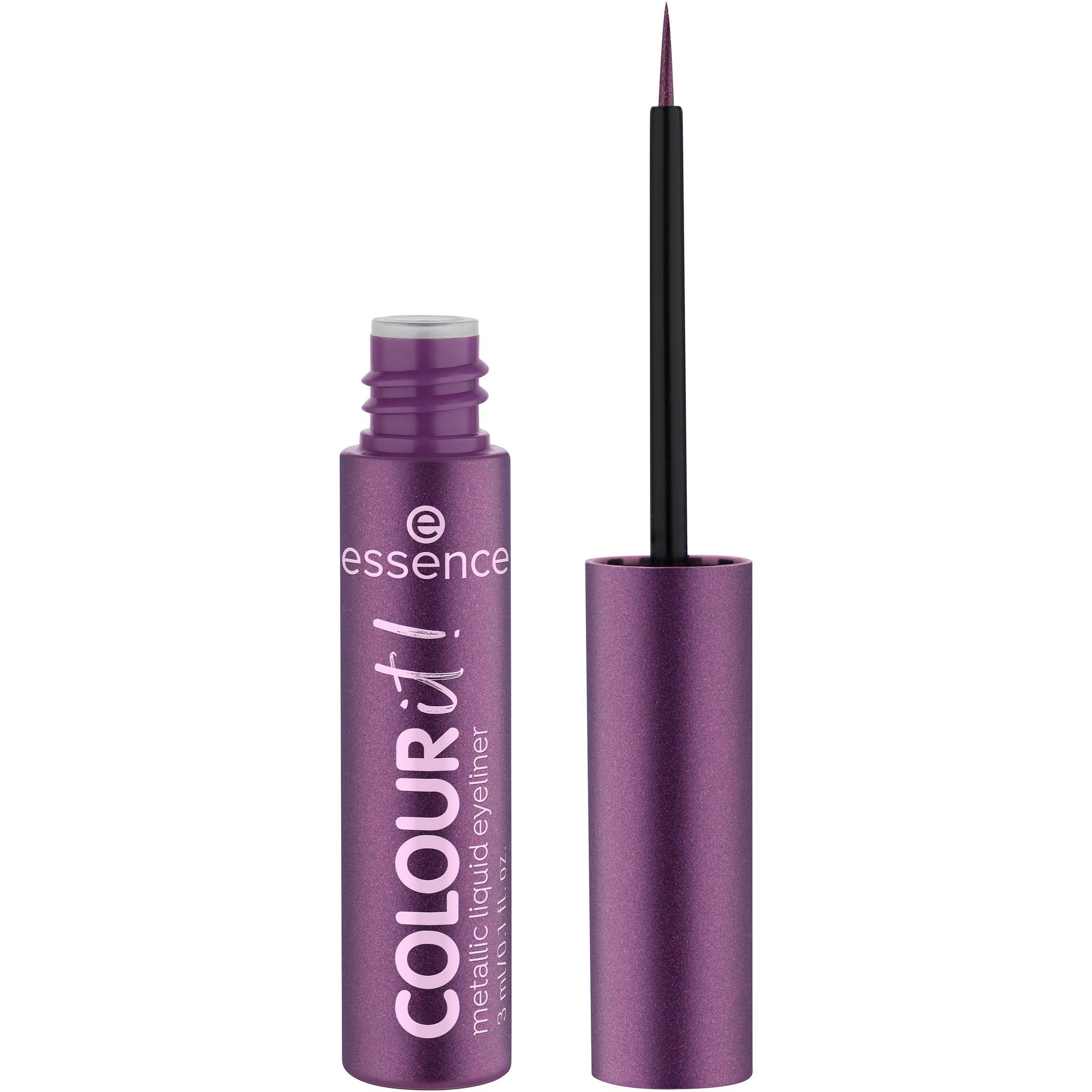 Voir la diapositive 2 : ESSENCE Colour It! Metallic liquid eyeliner 02 dark cherry 3ml