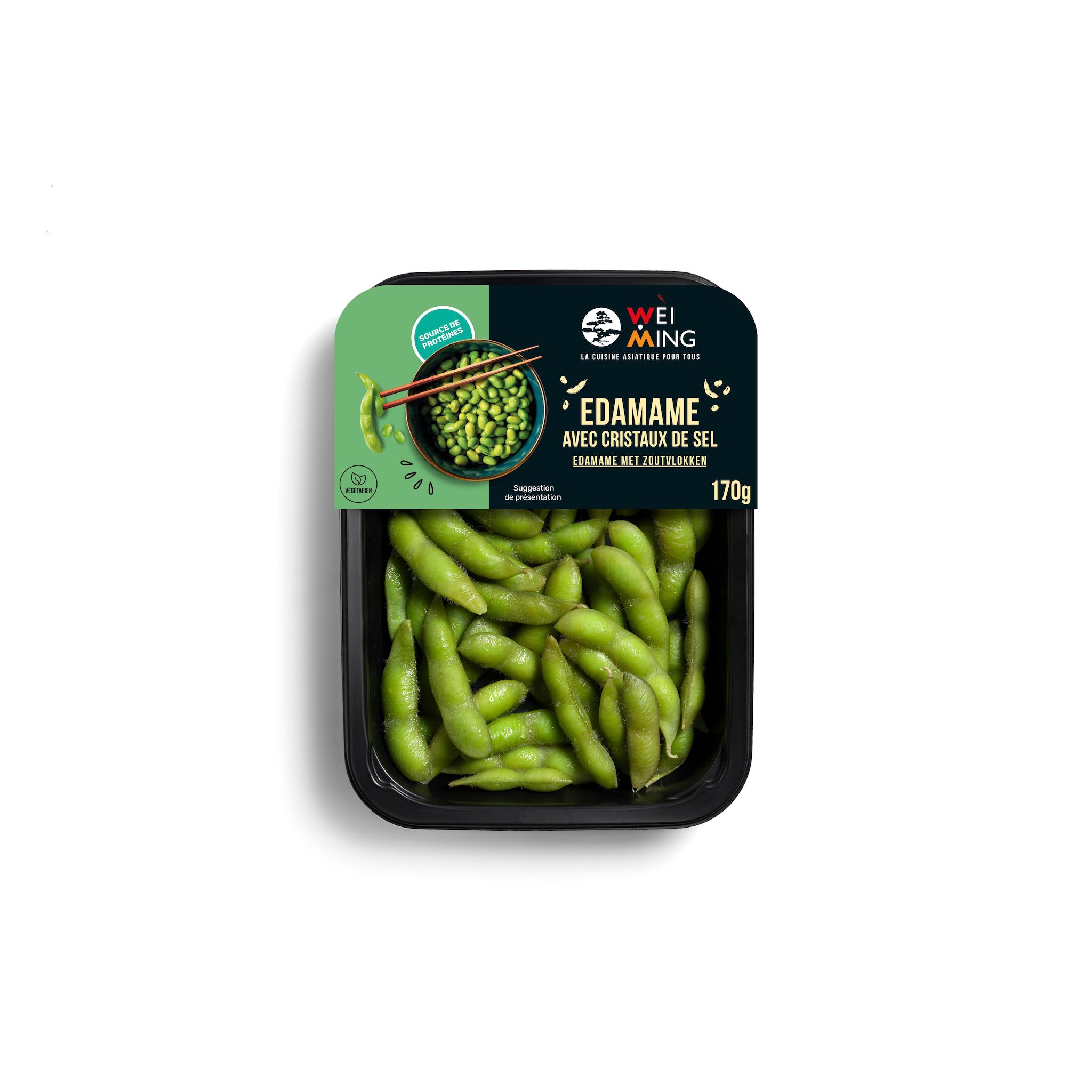 WEI MING Edamame salés fèves de soja 170g