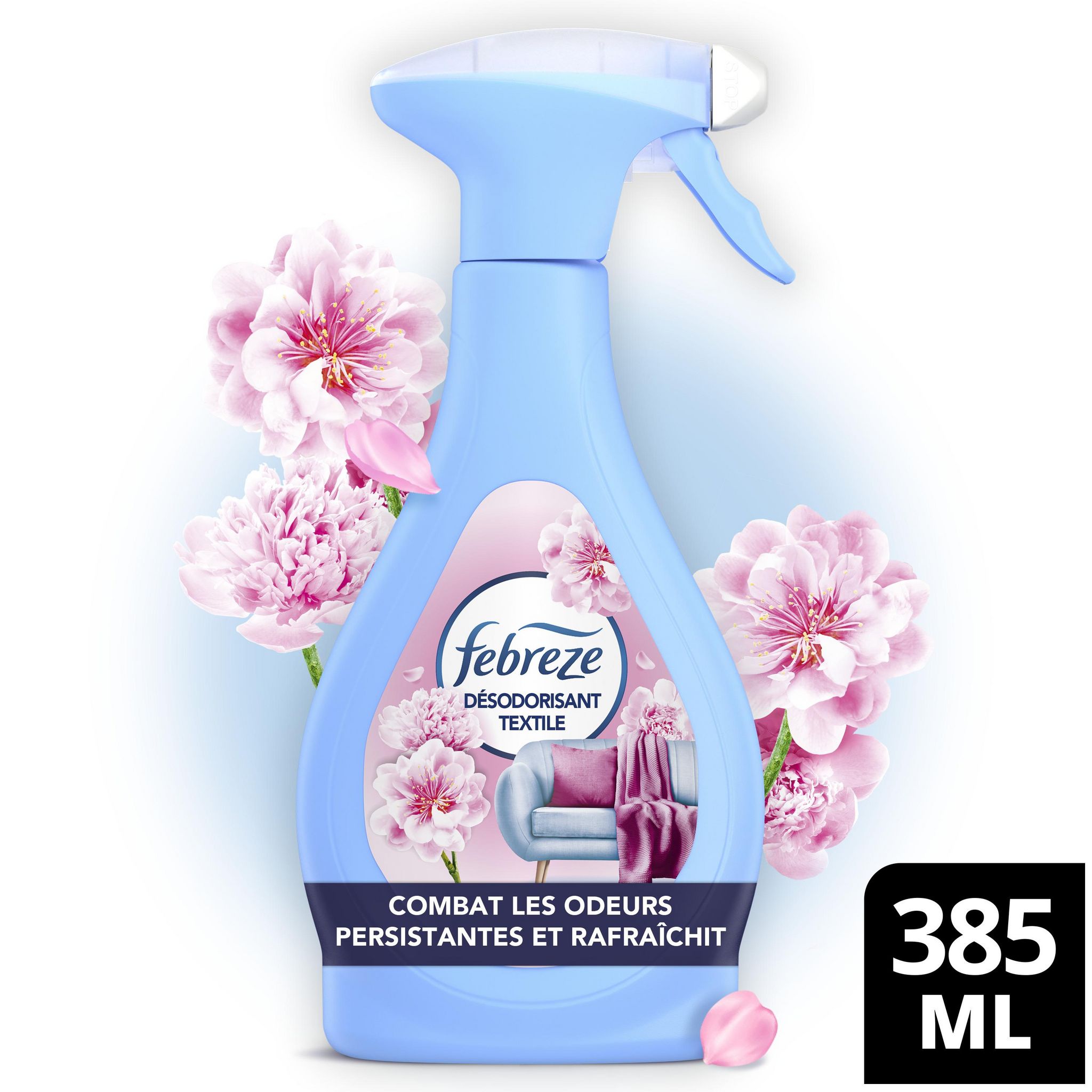 Voir la diapositive 2 : FEBREZE Textile désodorisant blossom breeze 385ml