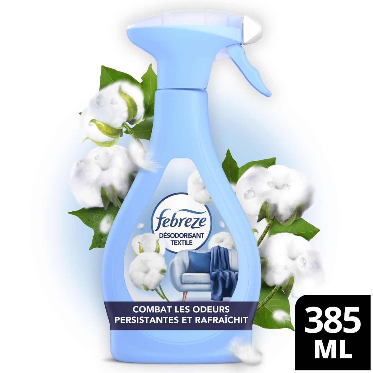 FEBREZE Textile désodorisant fraîcheur de coton 385ml