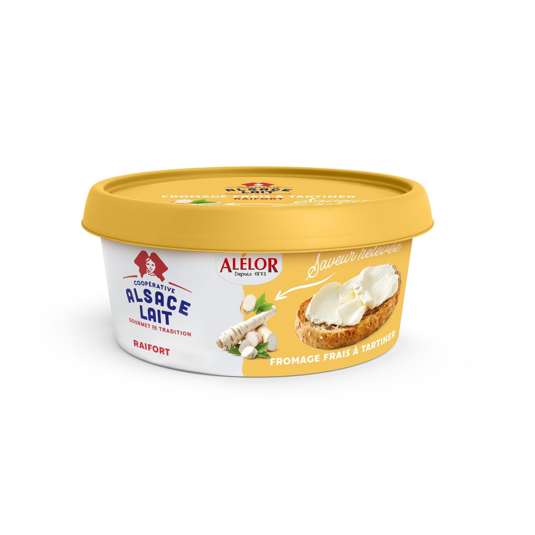 ALSACE LAIT Fromage frais à tartiner au raifort 150g