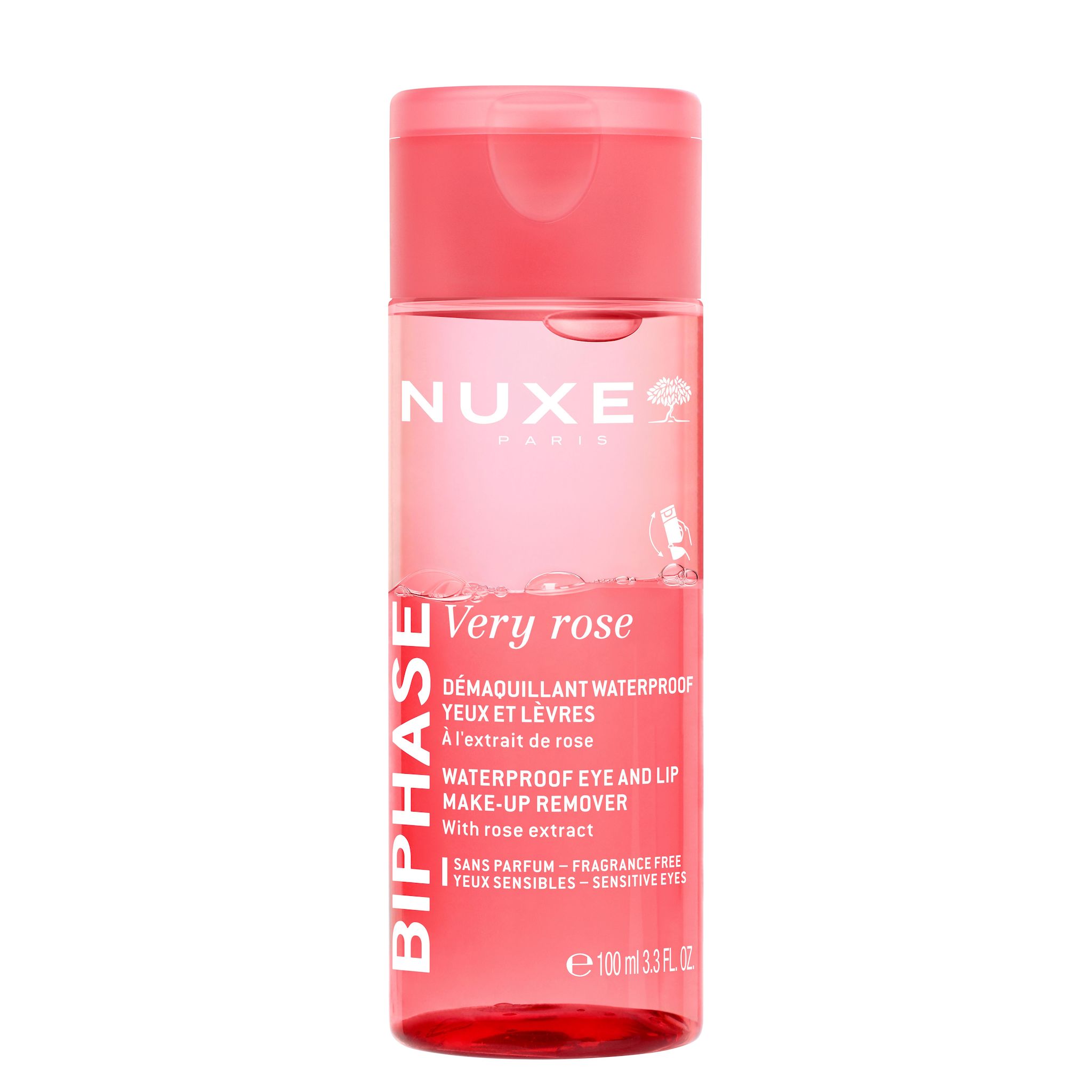 NUXE Very rose Démaquillant waterproof yeux et lèvres 100ml