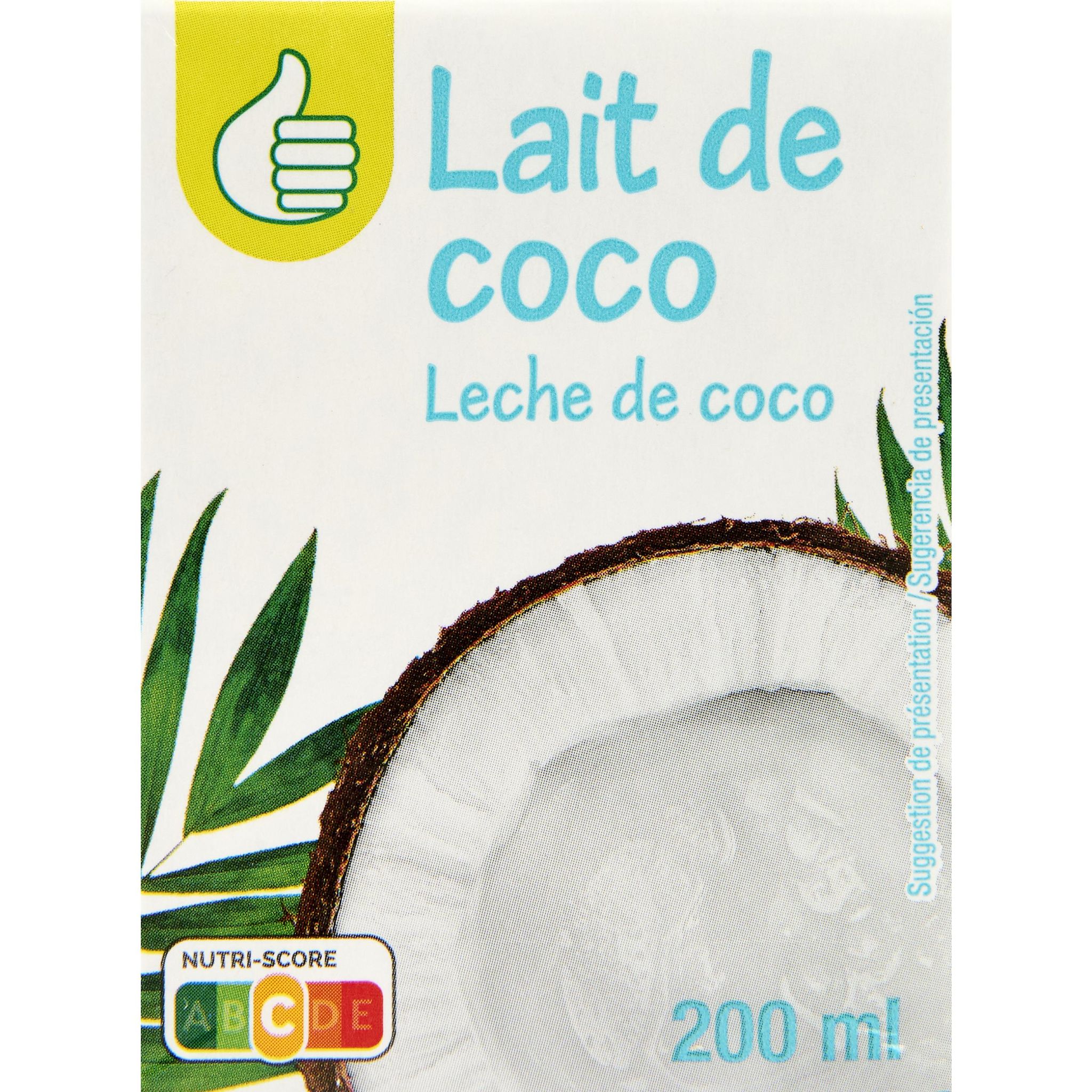 POUCE Lait de coco 200ml