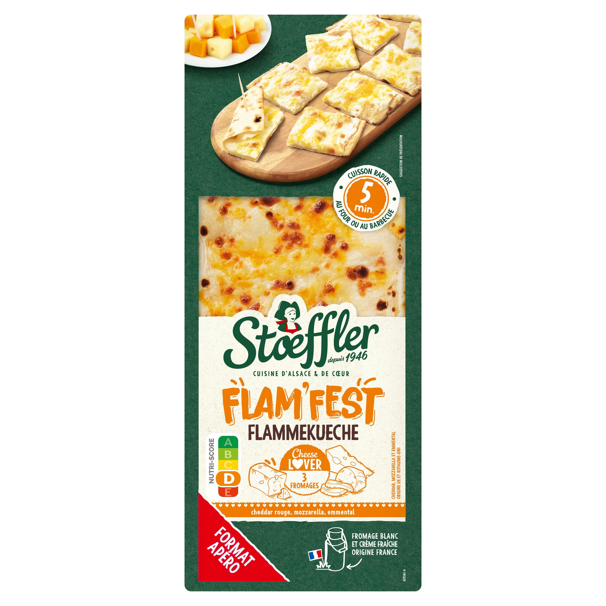 STOEFFLER Flam'fest Flammekueche 3 fromages 240g