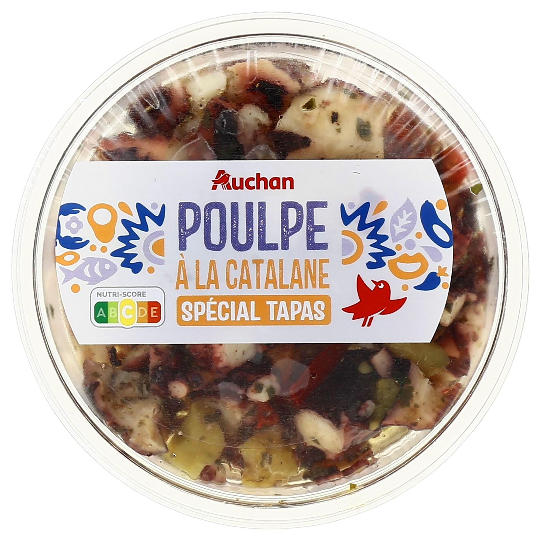 AUCHAN Poulpe à la catalane spécial tapas 100g