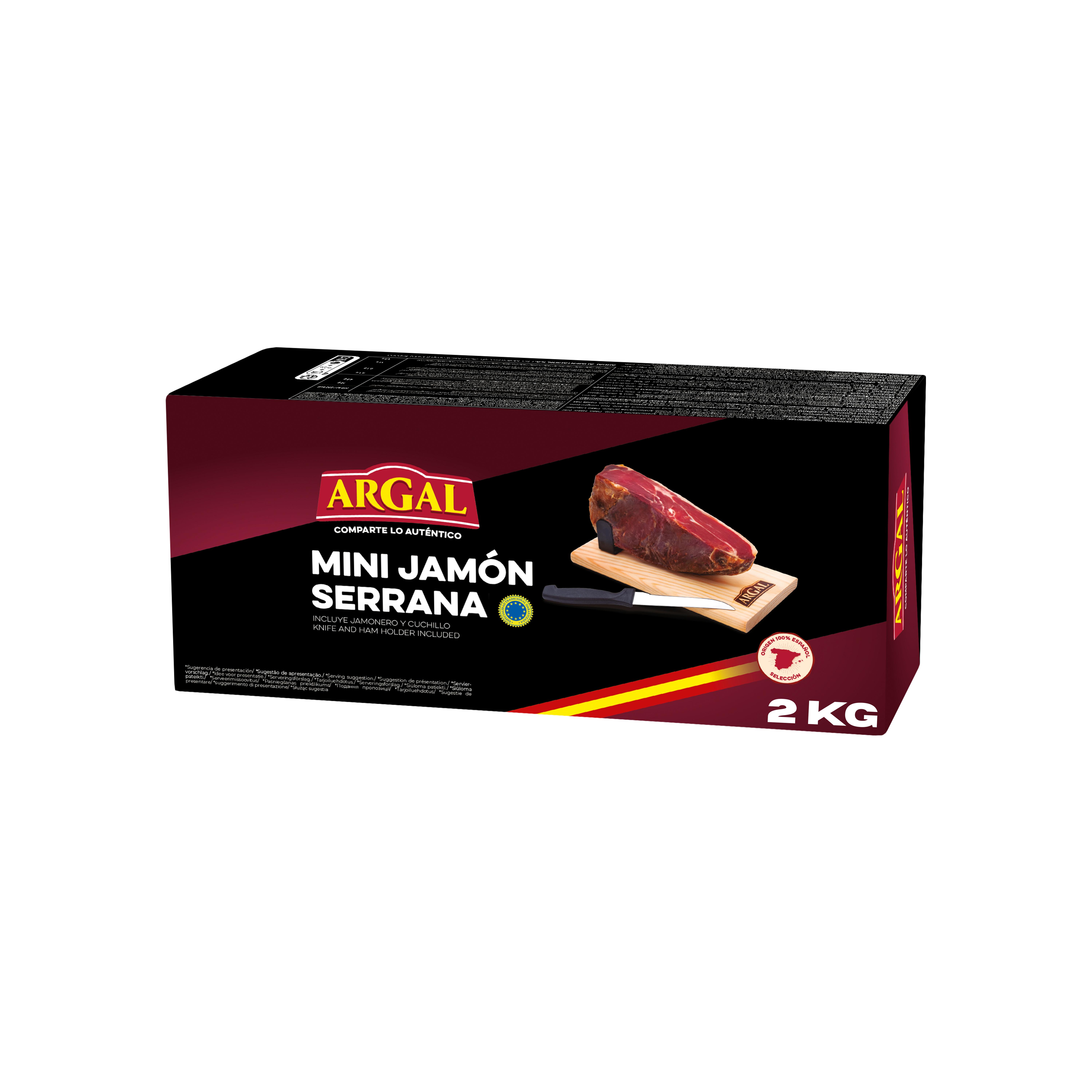 ARGAL Jambon serrano avec griffe et couteau 2kg