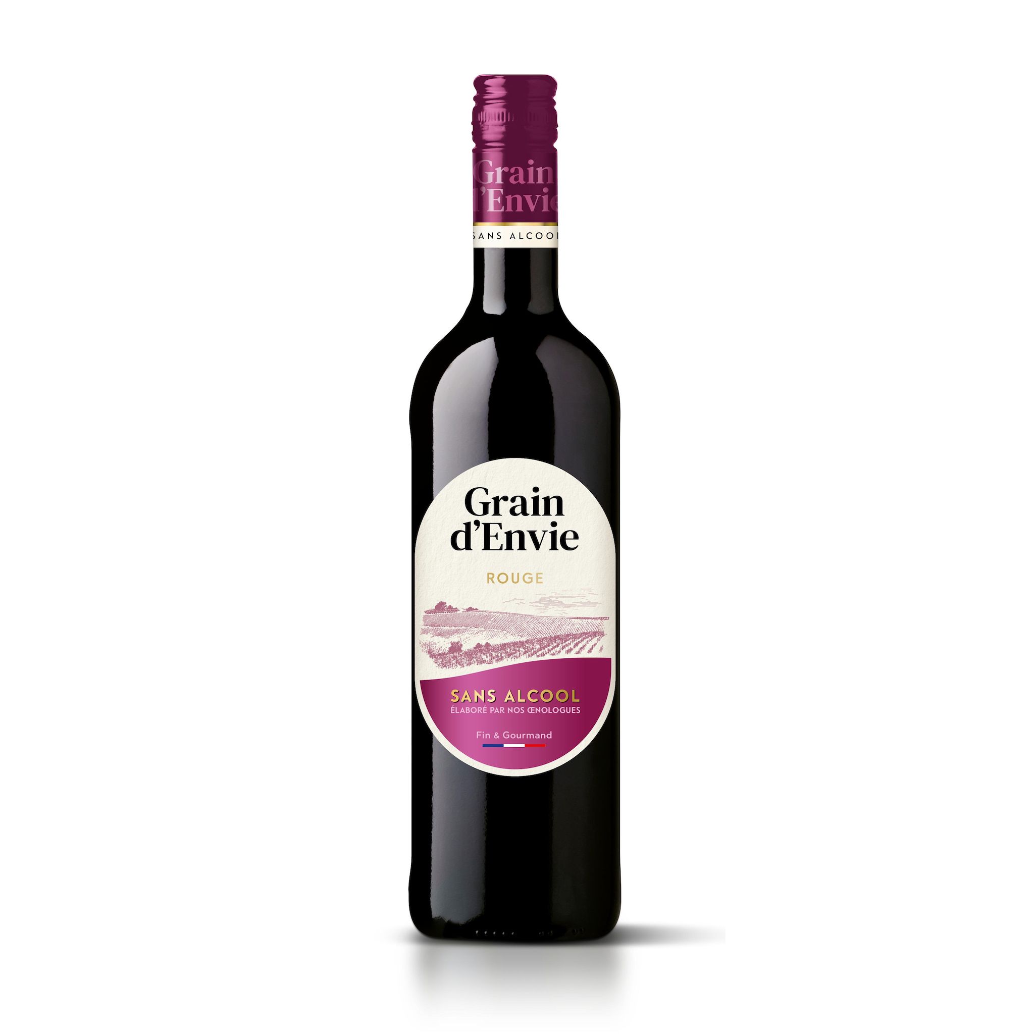 GRAIN D'ENVIE Boisson aromatisée à base de vin sans alcool rouge 75cl
