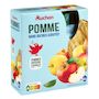 Voir la diapositive 4 : AUCHAN Gourdes compote de pomme sans sucres ajoutés 4x90g