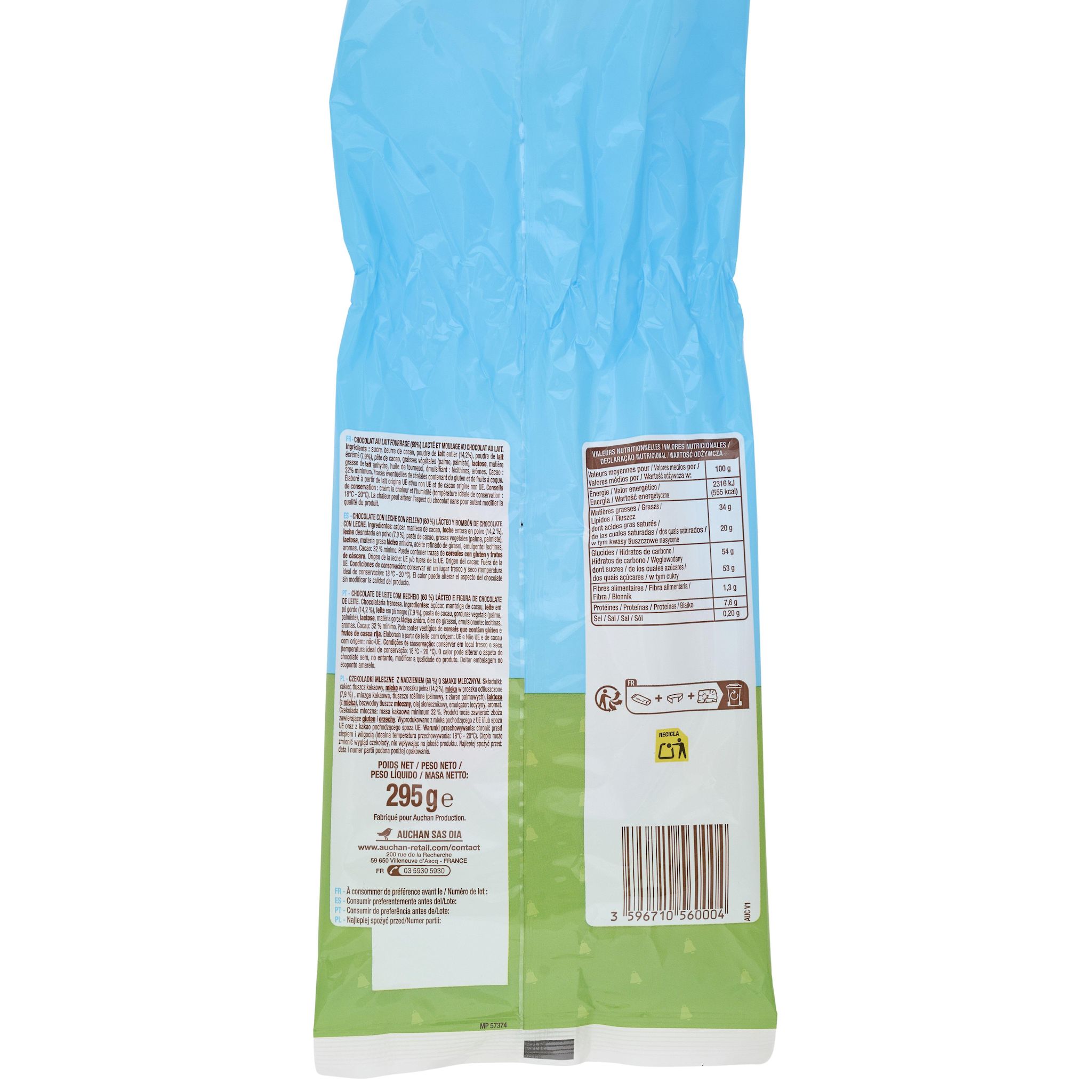 Voir la diapositive 2 : VENDOME Les figurines à cacher au chocolat au lait 295g