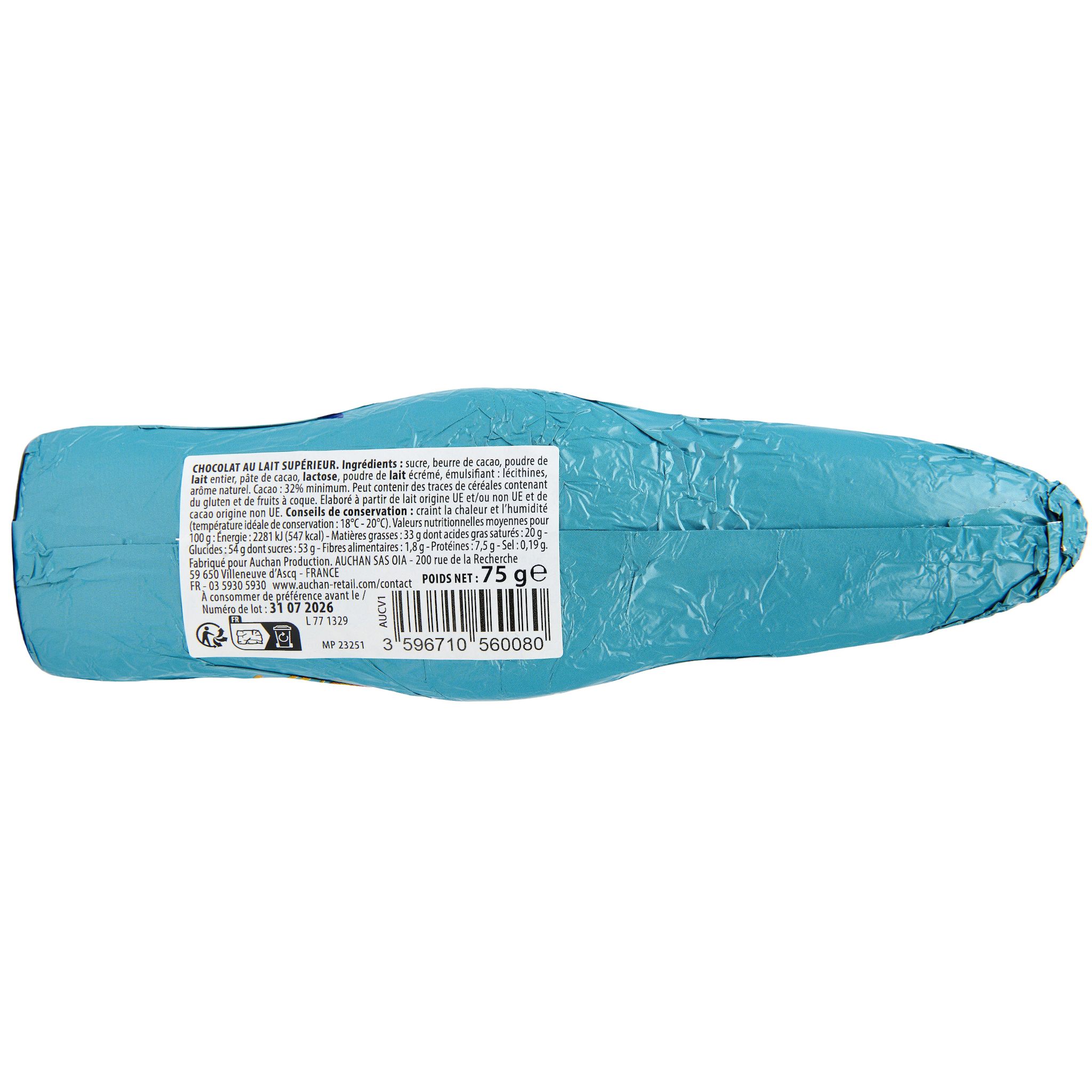 Voir la diapositive 4 : VENDOME Lapin en chocolat au lait 75g