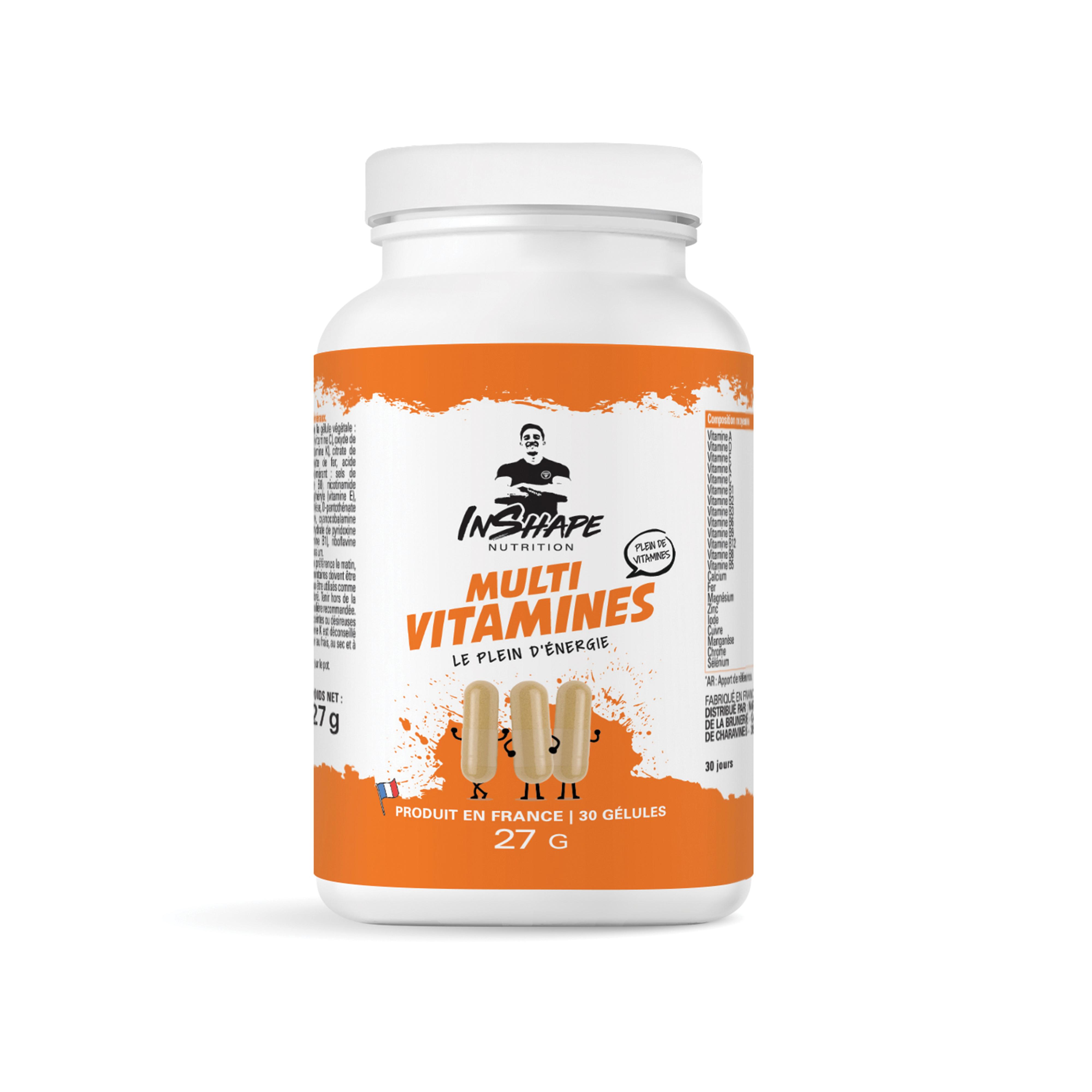 INSHAPE NUTRITION Complément alimentaire multivitamines 30 pièces 27g