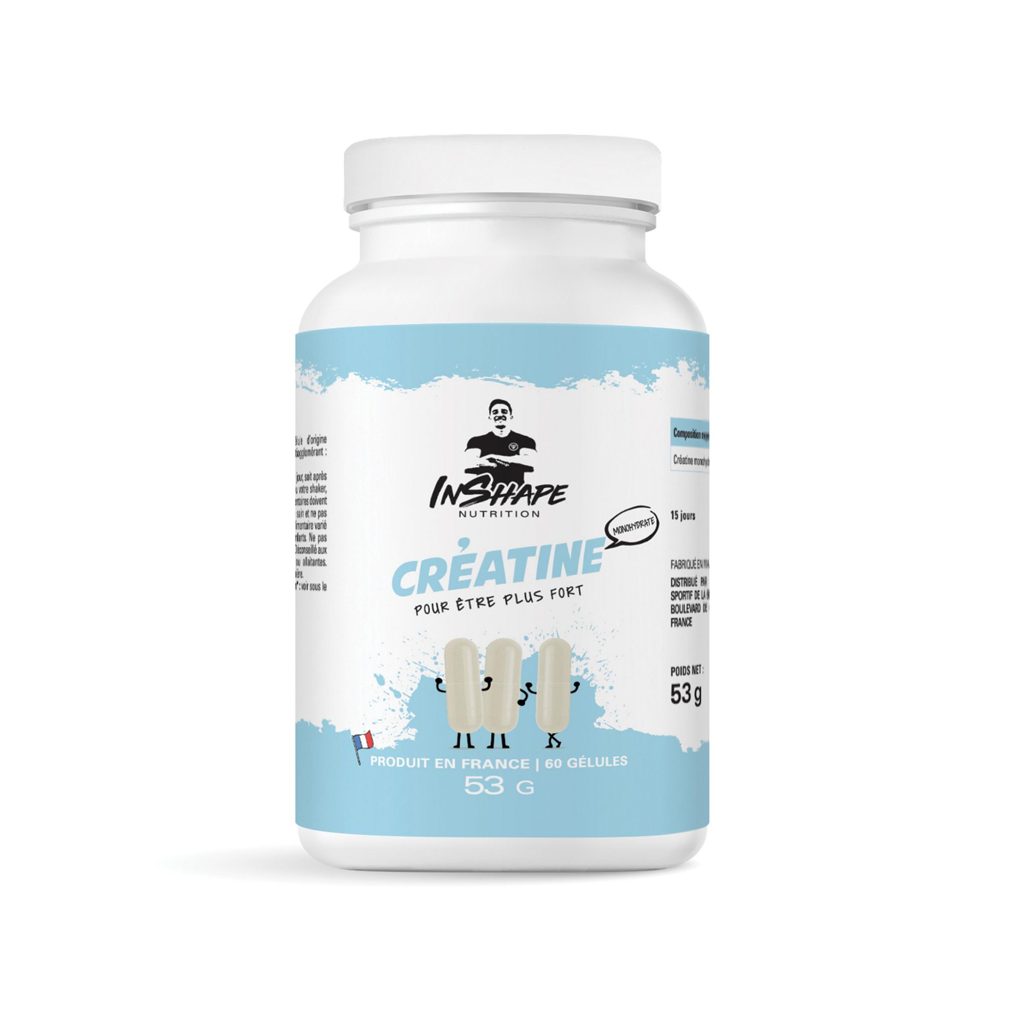INSHAPE NUTRITION Complément alimentaire Créatine 60 gélules 53g