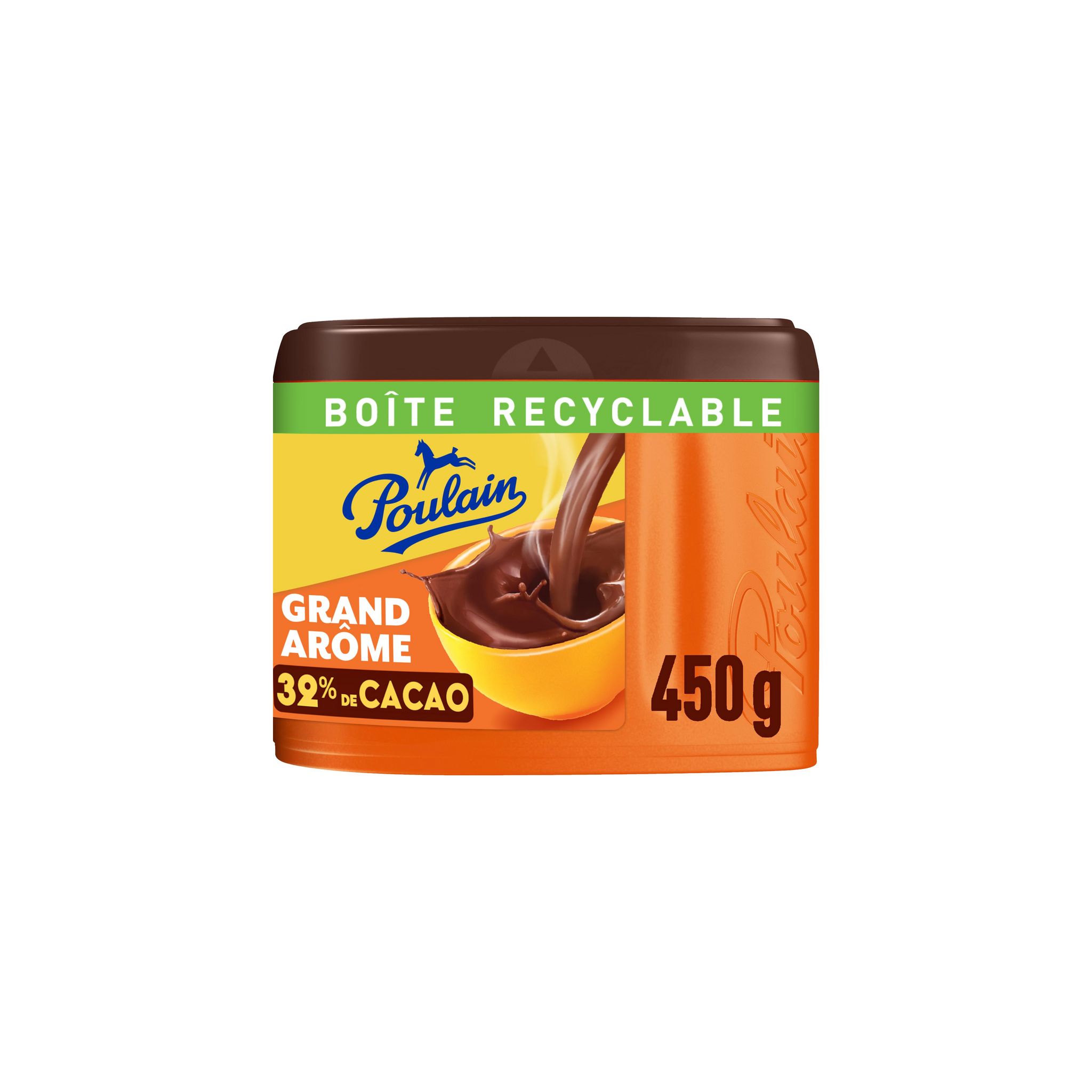 POULAIN Grand arôme Chocolat en poudre 32% de cacao 450g