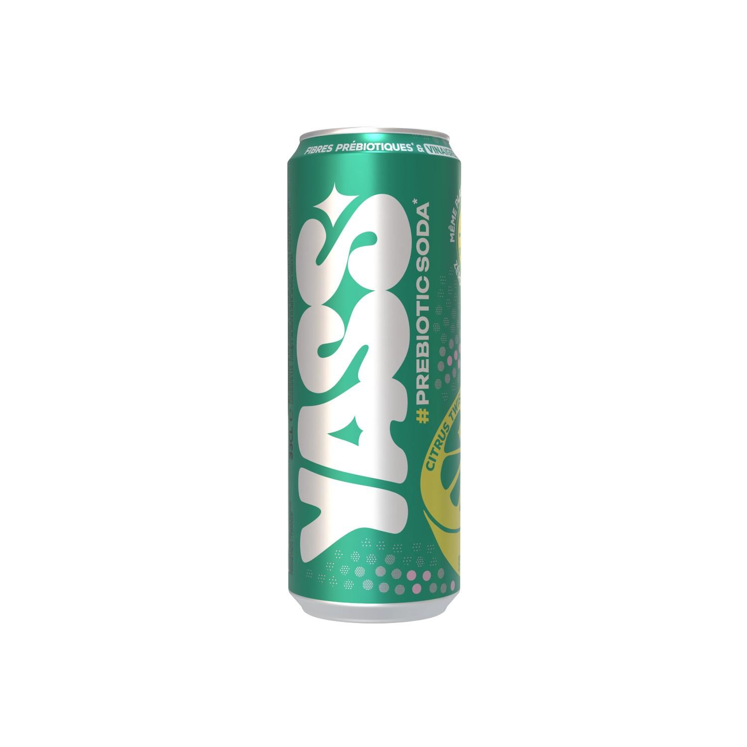 YASS Boisson gazeuse citron citron vert boîte 33cl