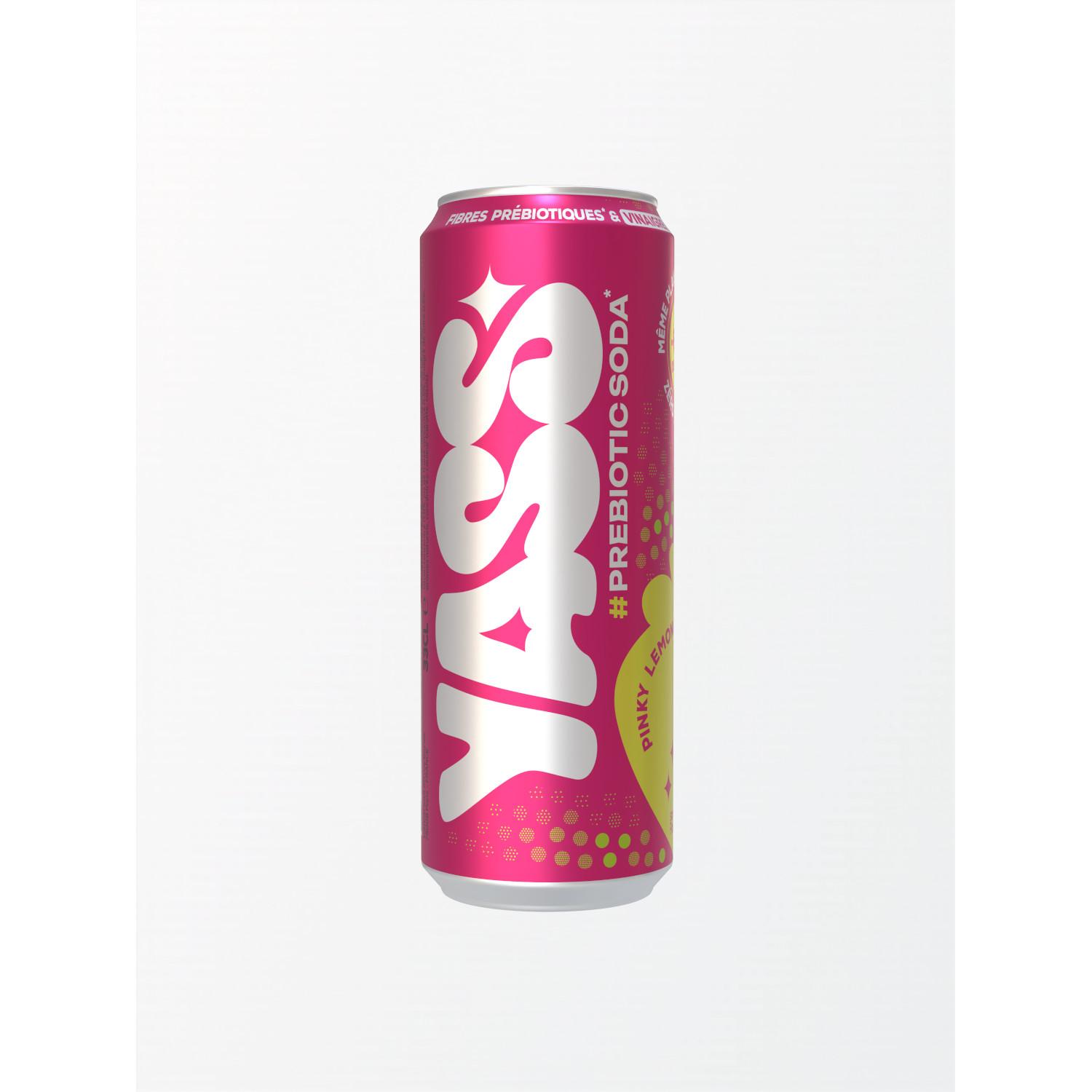 YASS Boisson gazeuse fraise citron boîte 33cl