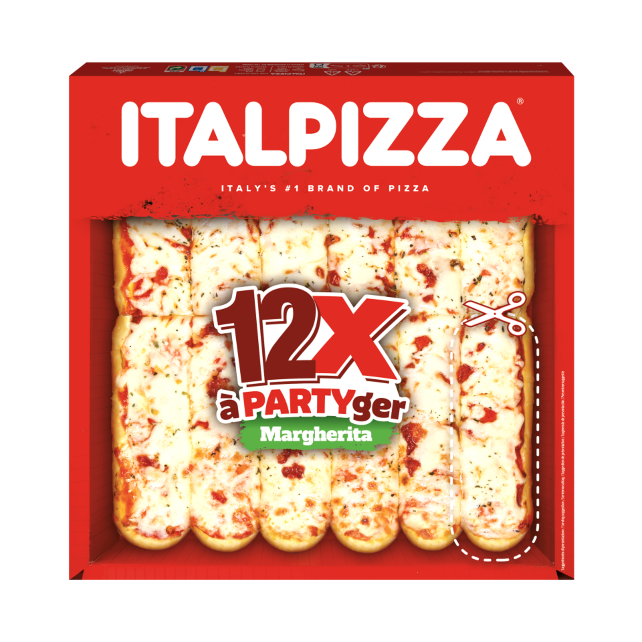ITALPIZZA Pizza margherita à partager 515g