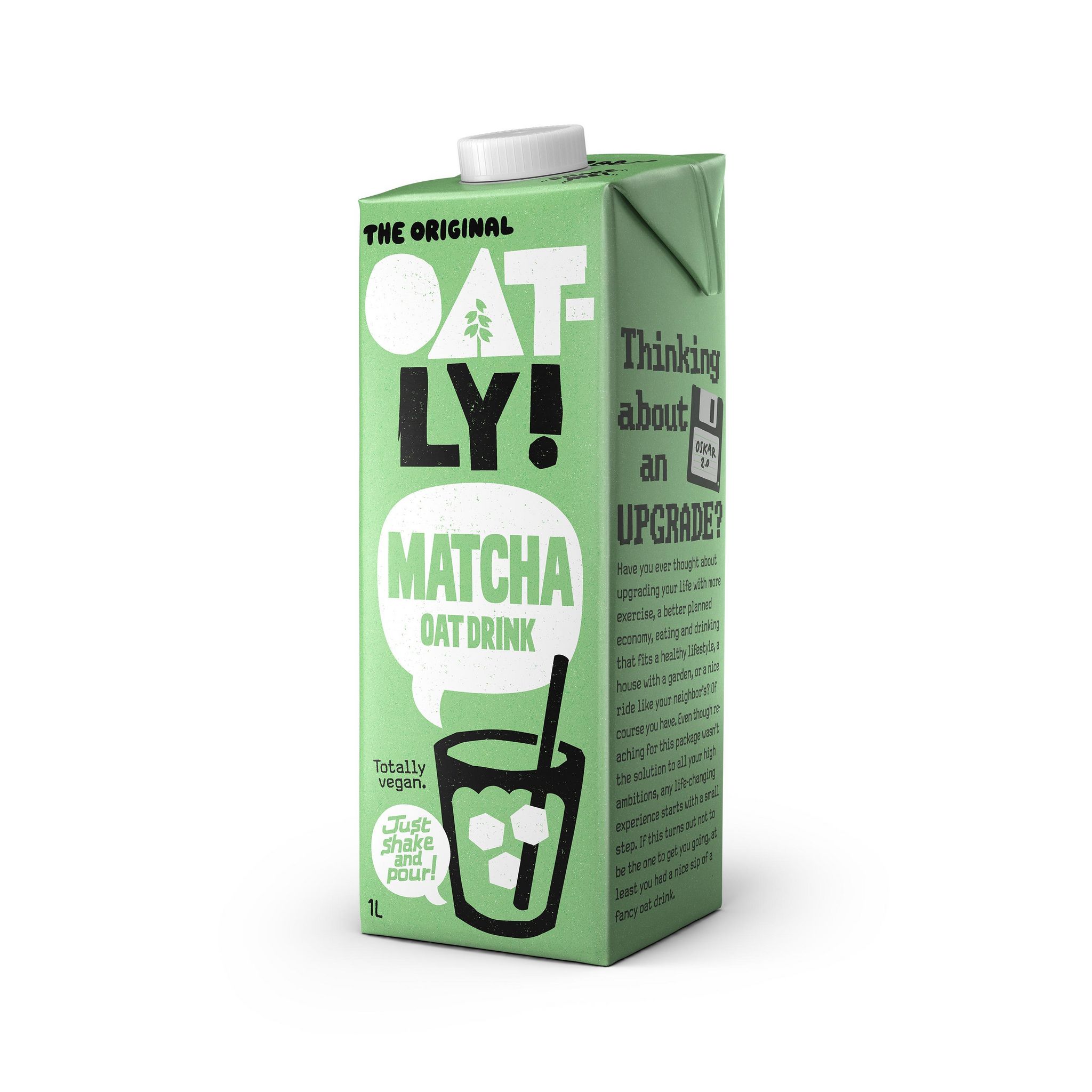 OATLY Boisson végétale à l'avoine matcha 1l