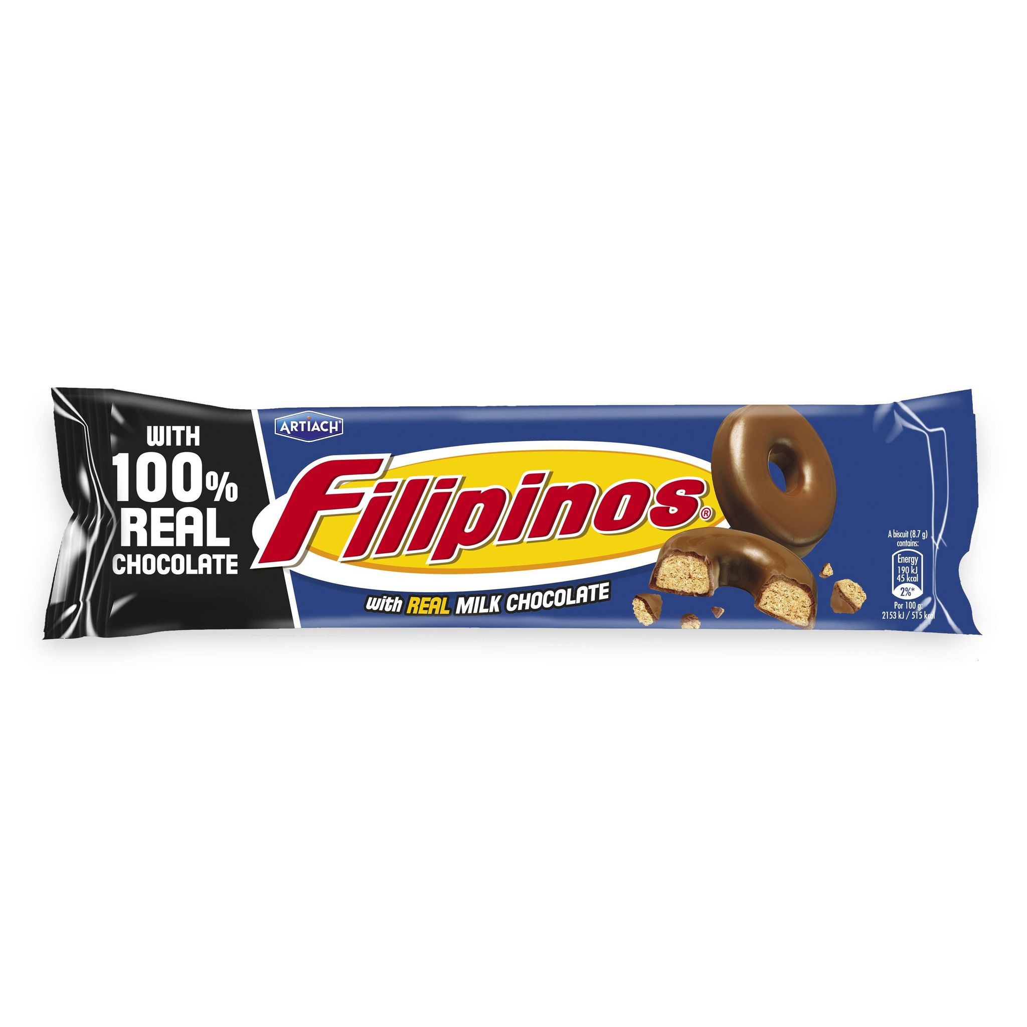 Adam biscuits nappés filipinos au chocolat au lait 120g