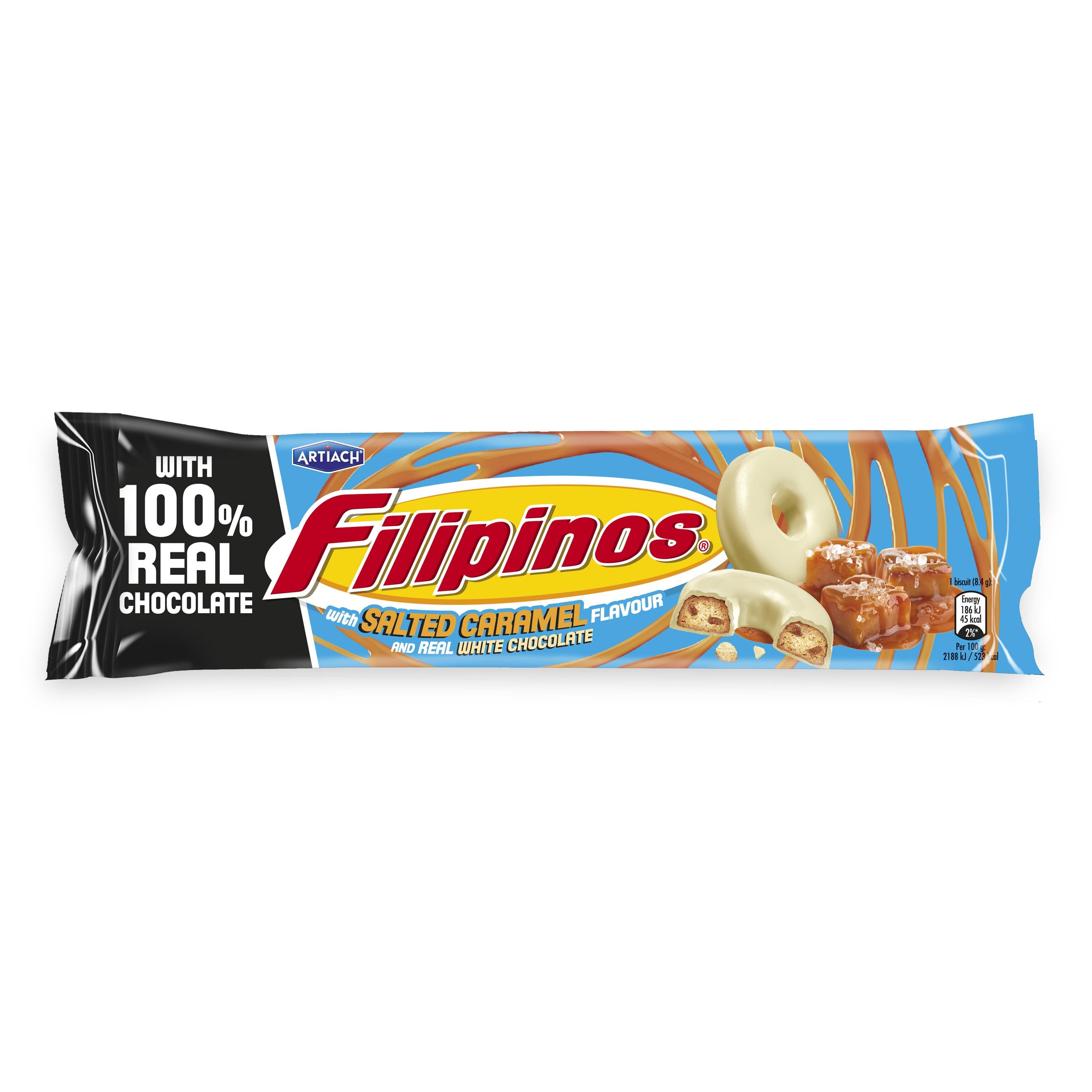 Biscuits nappés au chocolat blanc saveur caramel salé 118g