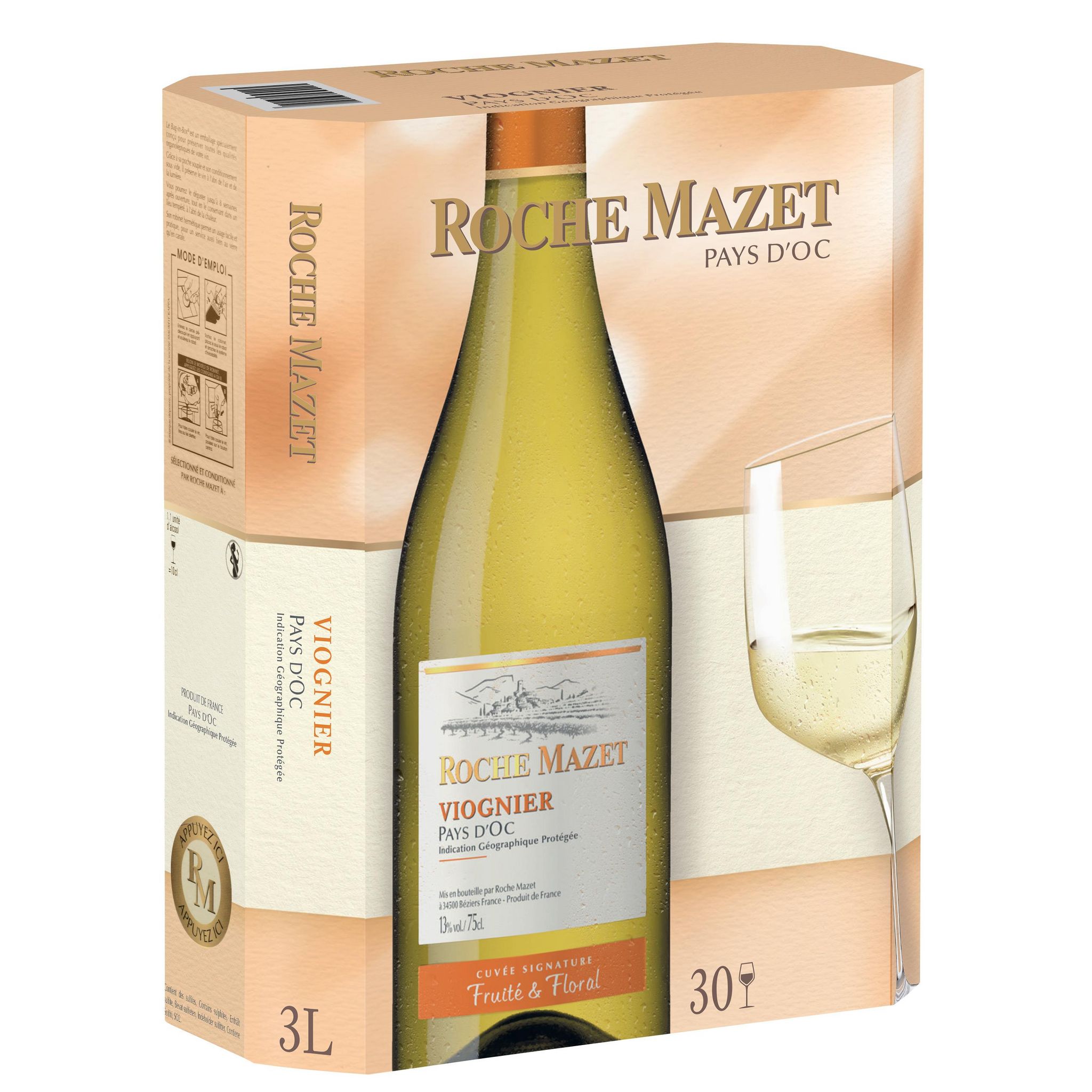 ROCHE MAZET IGP Pays D'oc Roche Mazet viognier BIB 3l