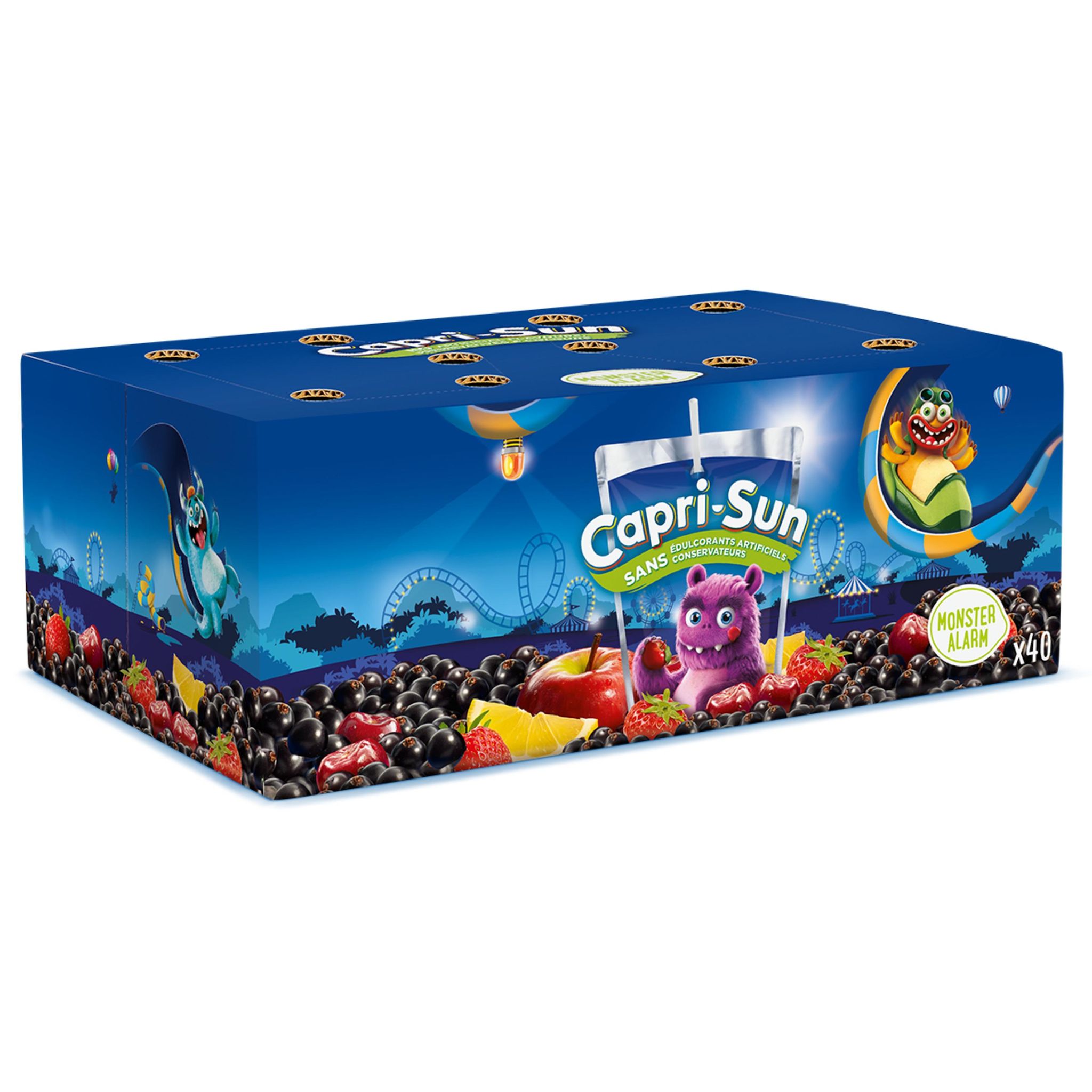 CAPRI-SUN Boisson au jus de fruits multivitaminé Monster Alarm poches 40x200ml