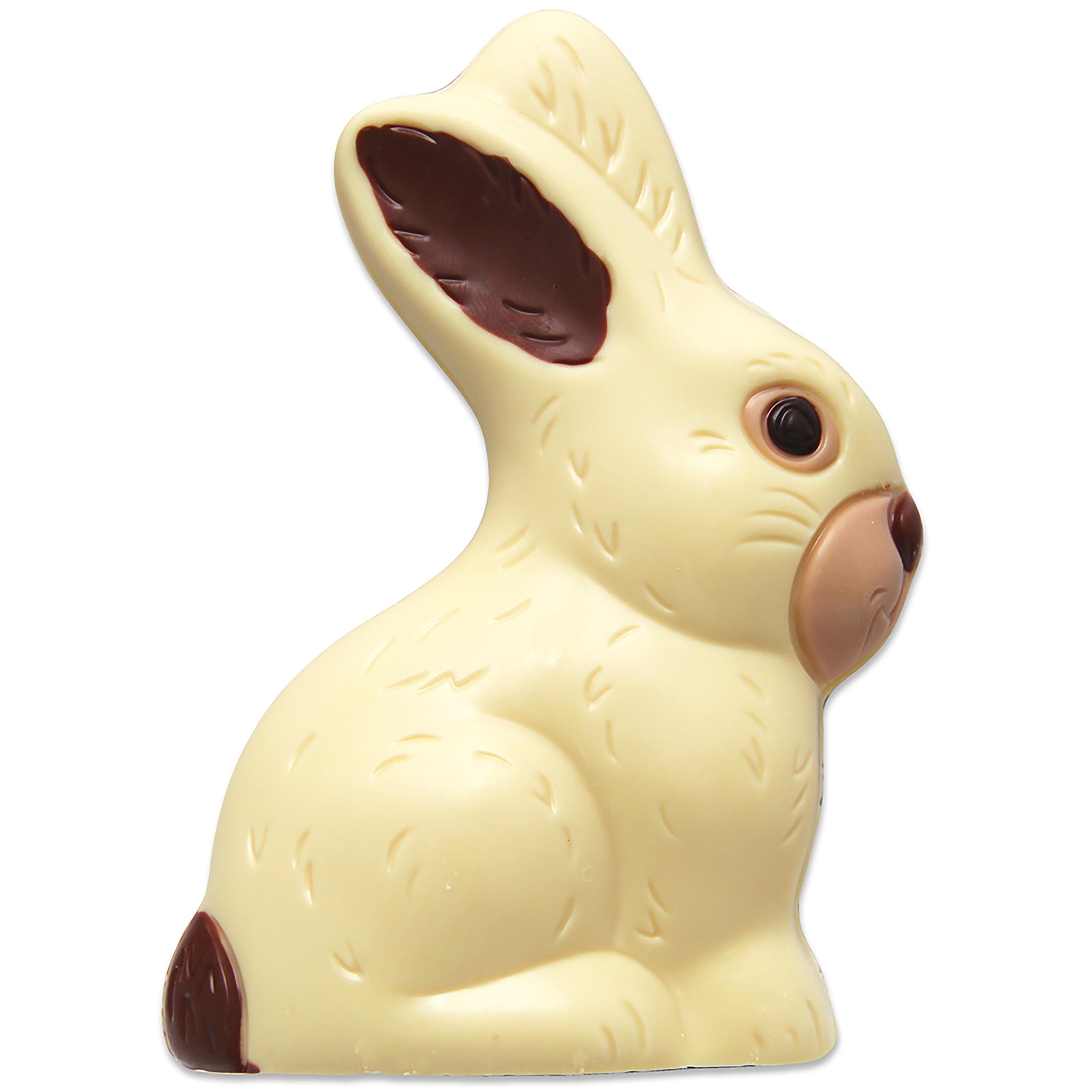 Voir la diapositive 3 : VENDOME Lapin assis de chocolat blanc 75g
